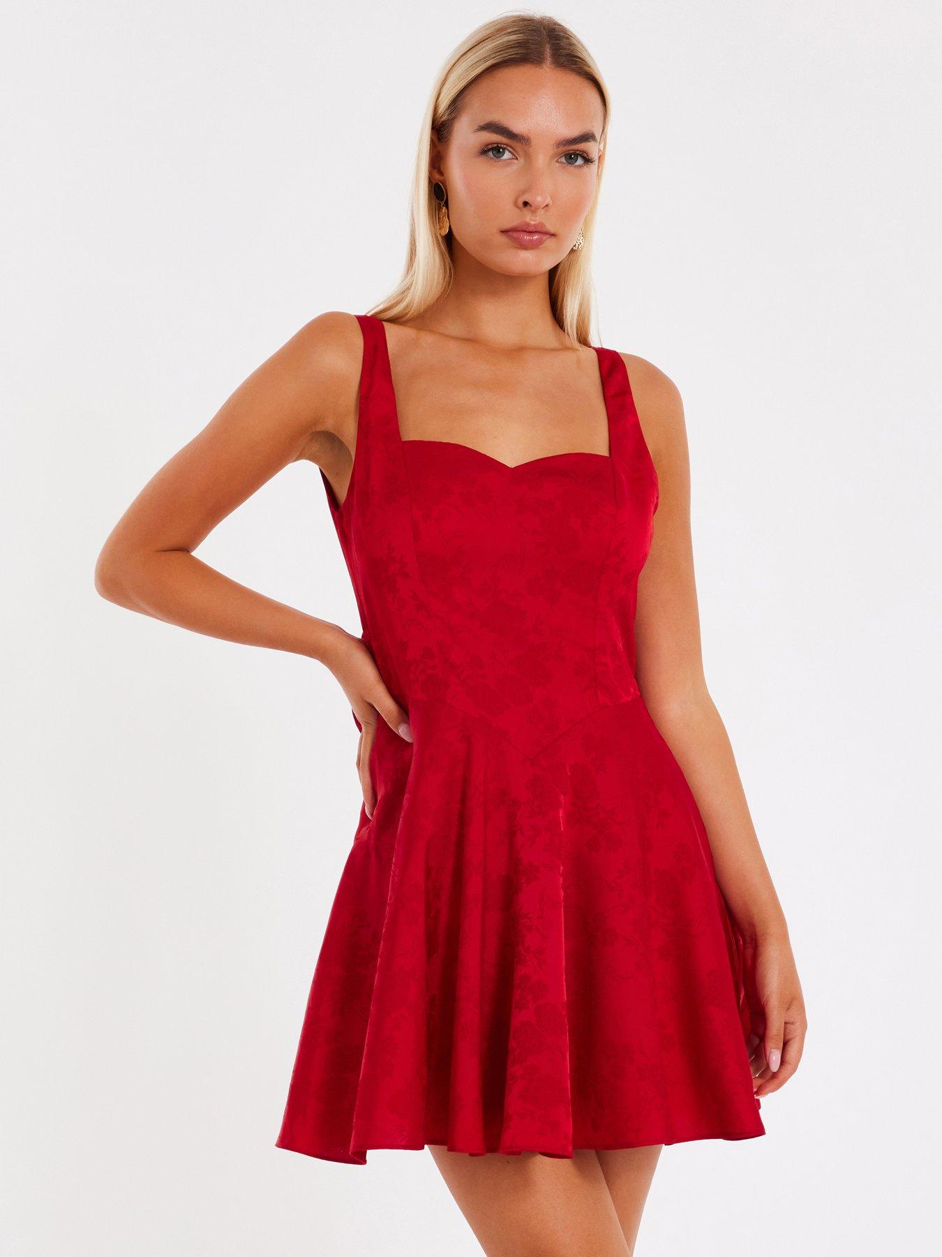undefined Petite Brown Marble Ruched Midi Dress