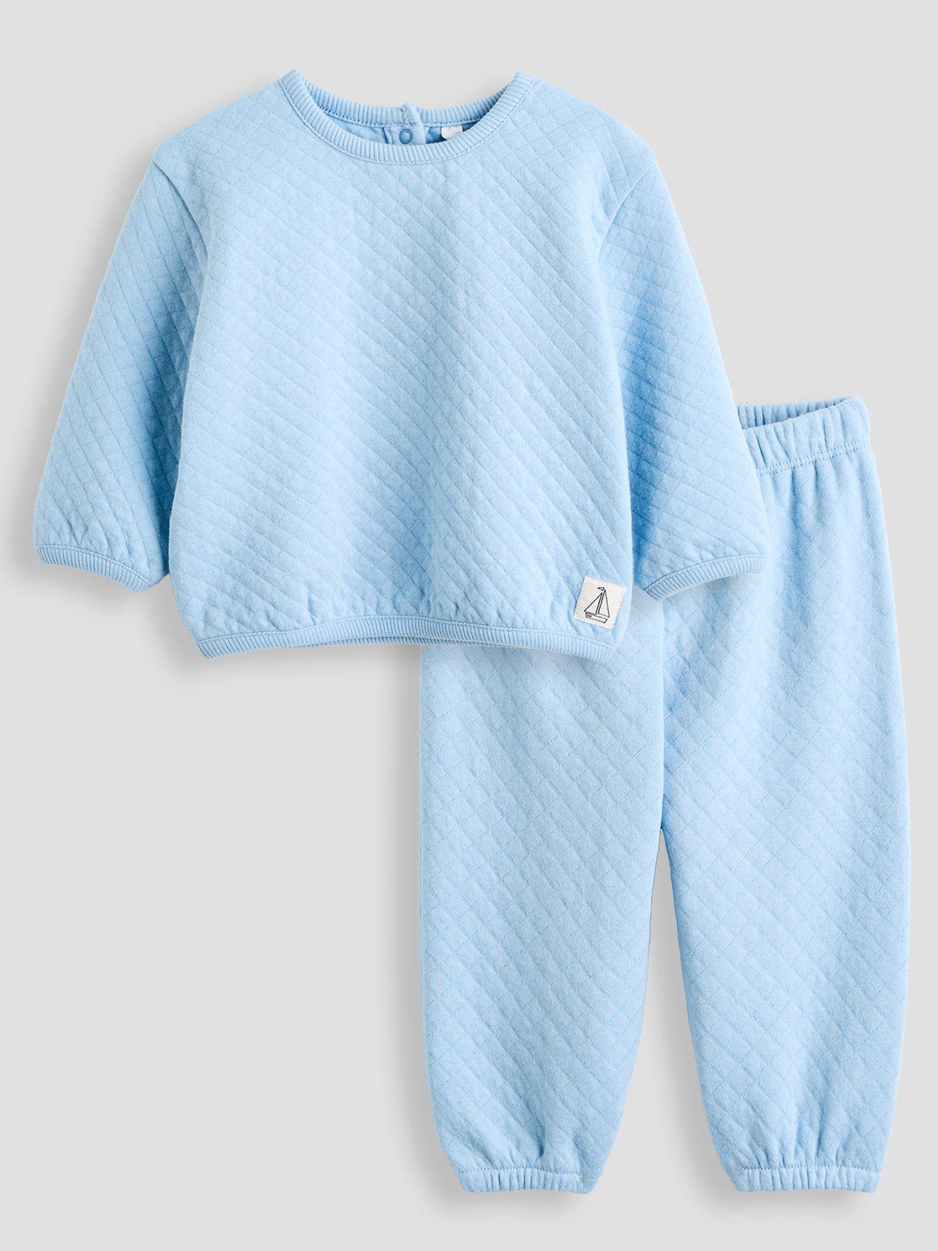 The Very Collection Quilted Sweatshirt and Joggers Set - Blue