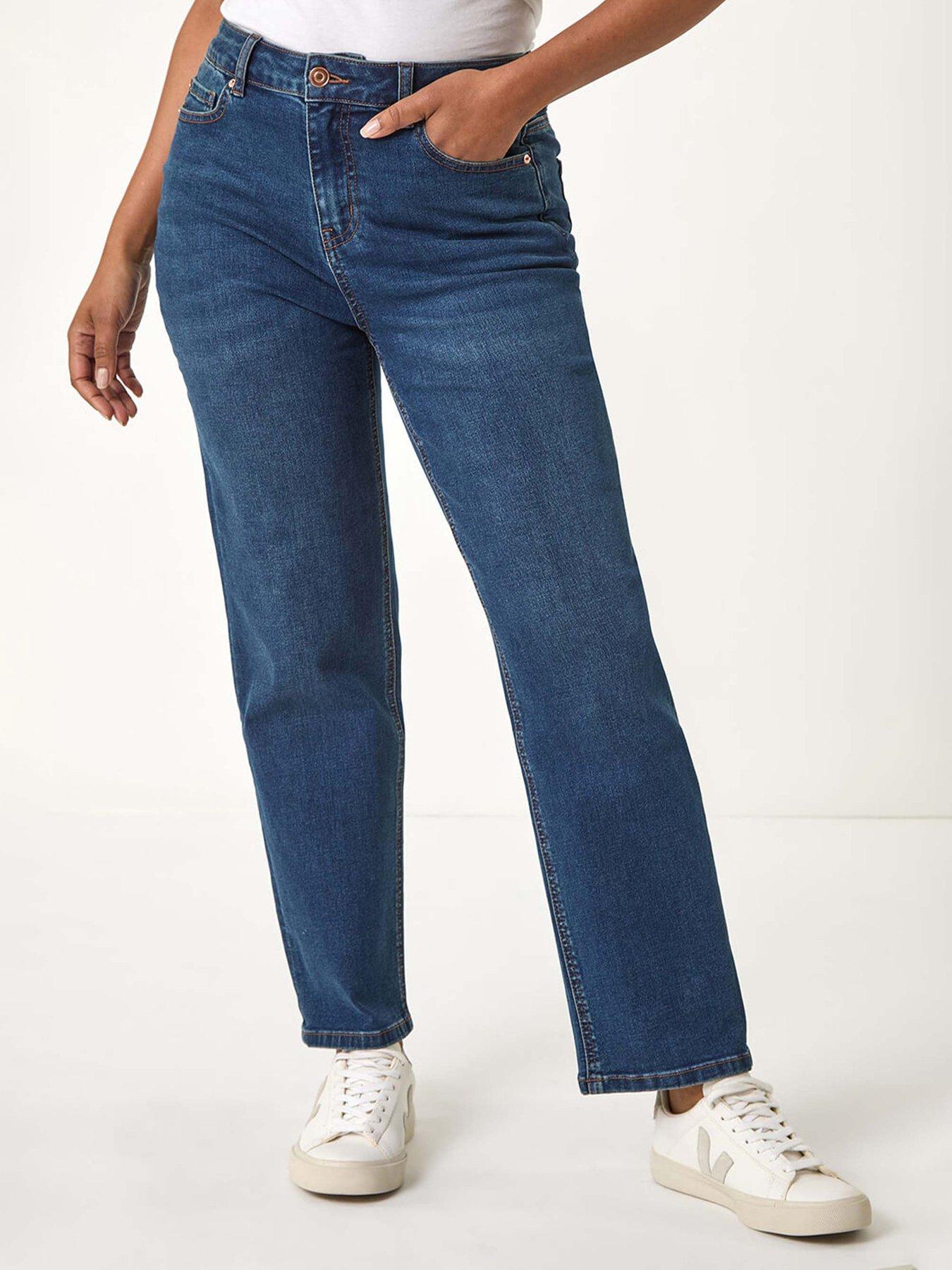 Roman Petite Stretch Straight Leg Jeans - Indigo