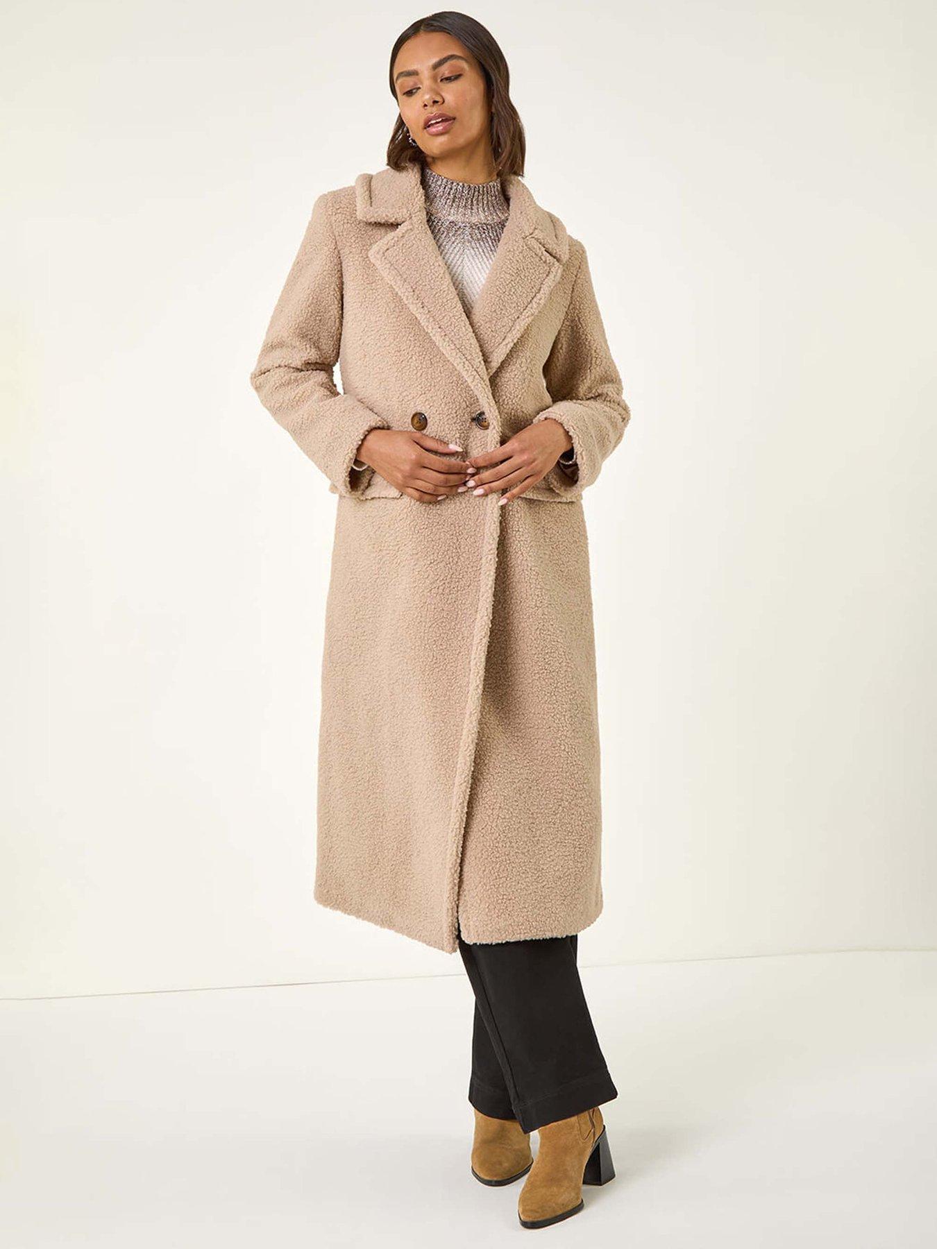 Roman Borg Single Breasted Coat - Stone