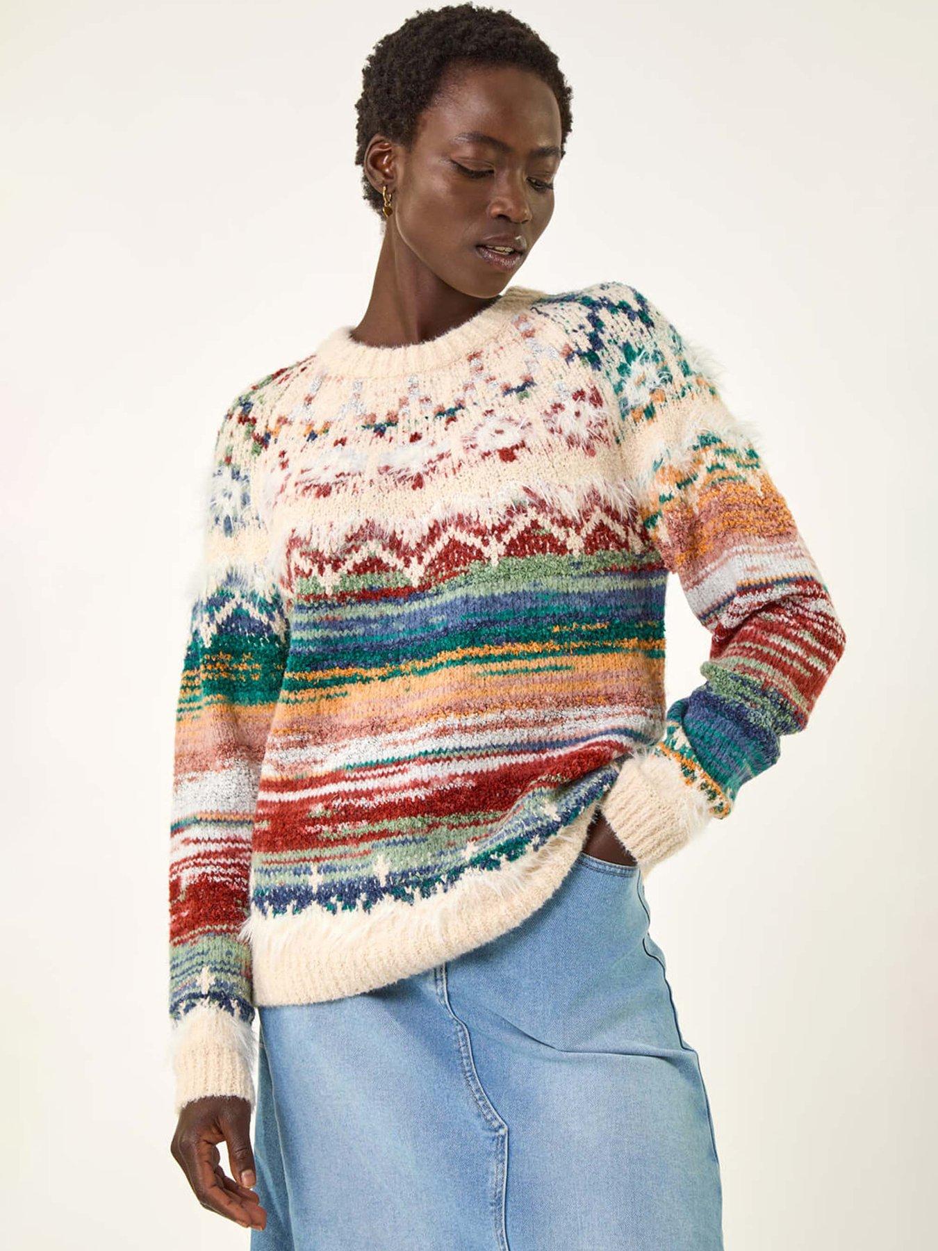 undefined Fairisle Ombre Knit Jumper - Multi