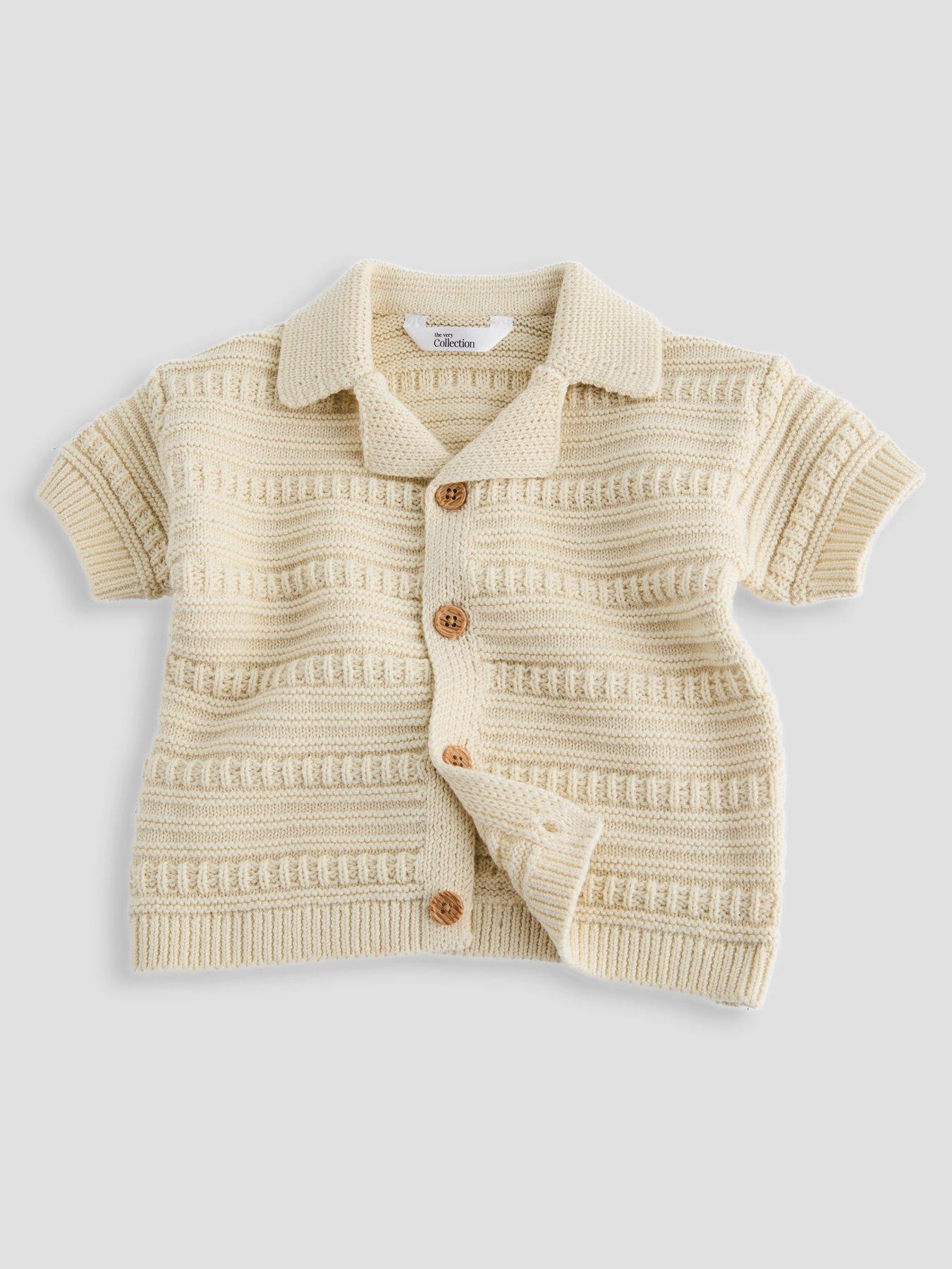 Image 4 of 5 of The Very Collection Greige Knit Shirt and Jogger Set - Cream