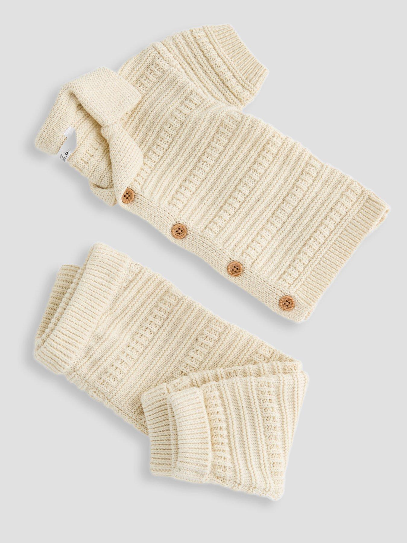 Image 5 of 5 of The Very Collection Greige Knit Shirt and Jogger Set - Cream