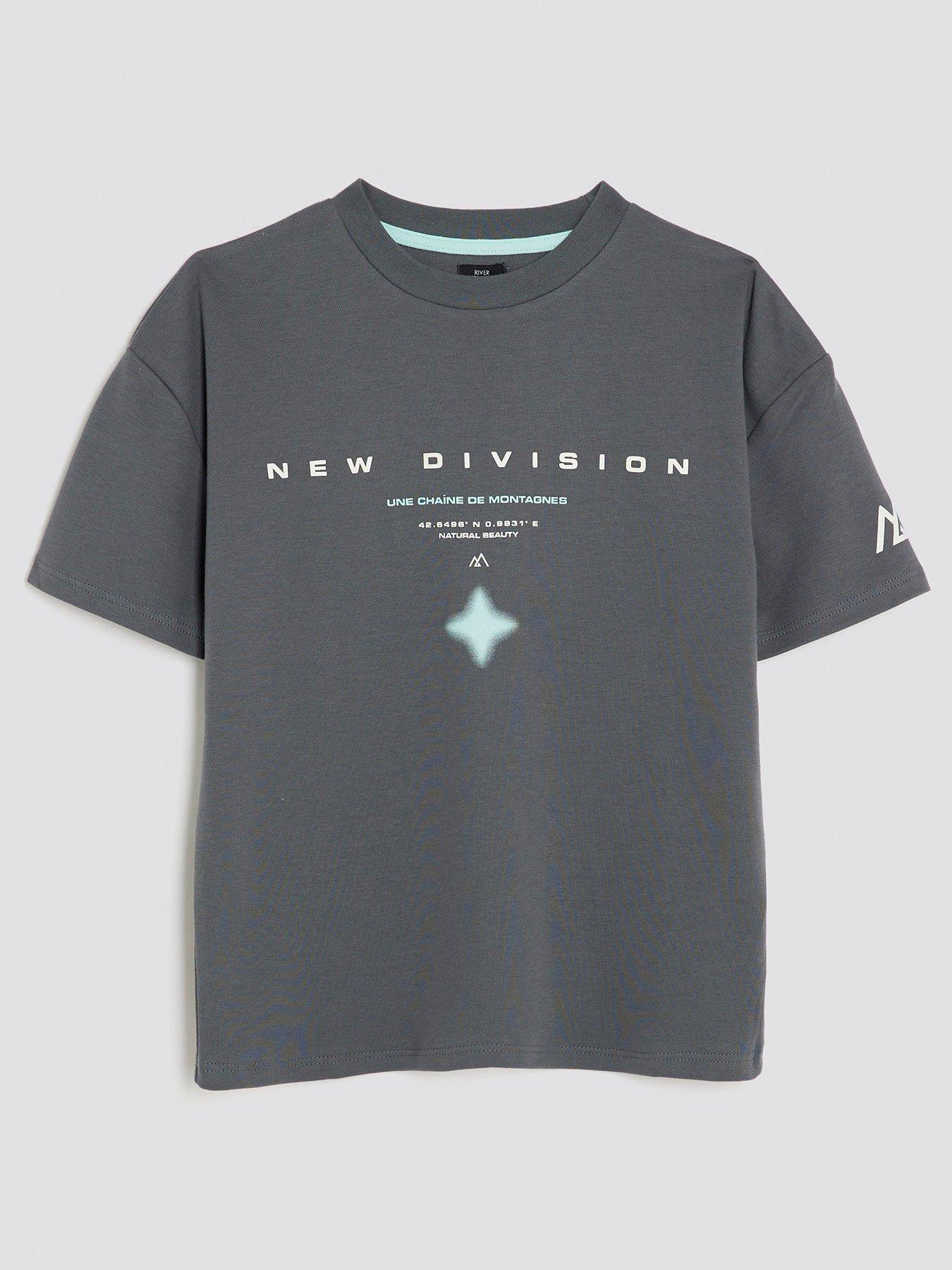 undefined Older Boys New Division T-Shirt - Dark Grey