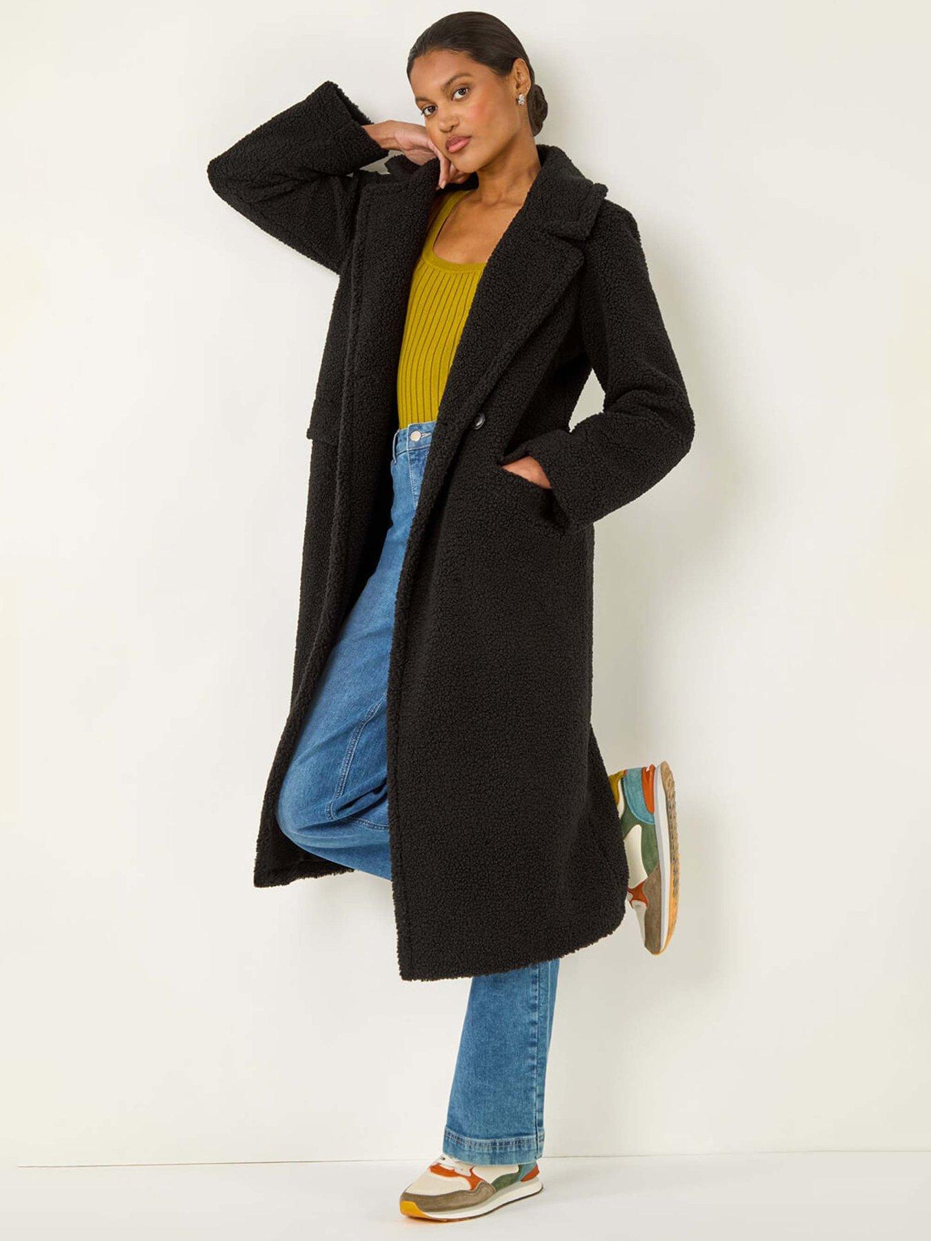 Roman Borg Single Breasted Coat - Black