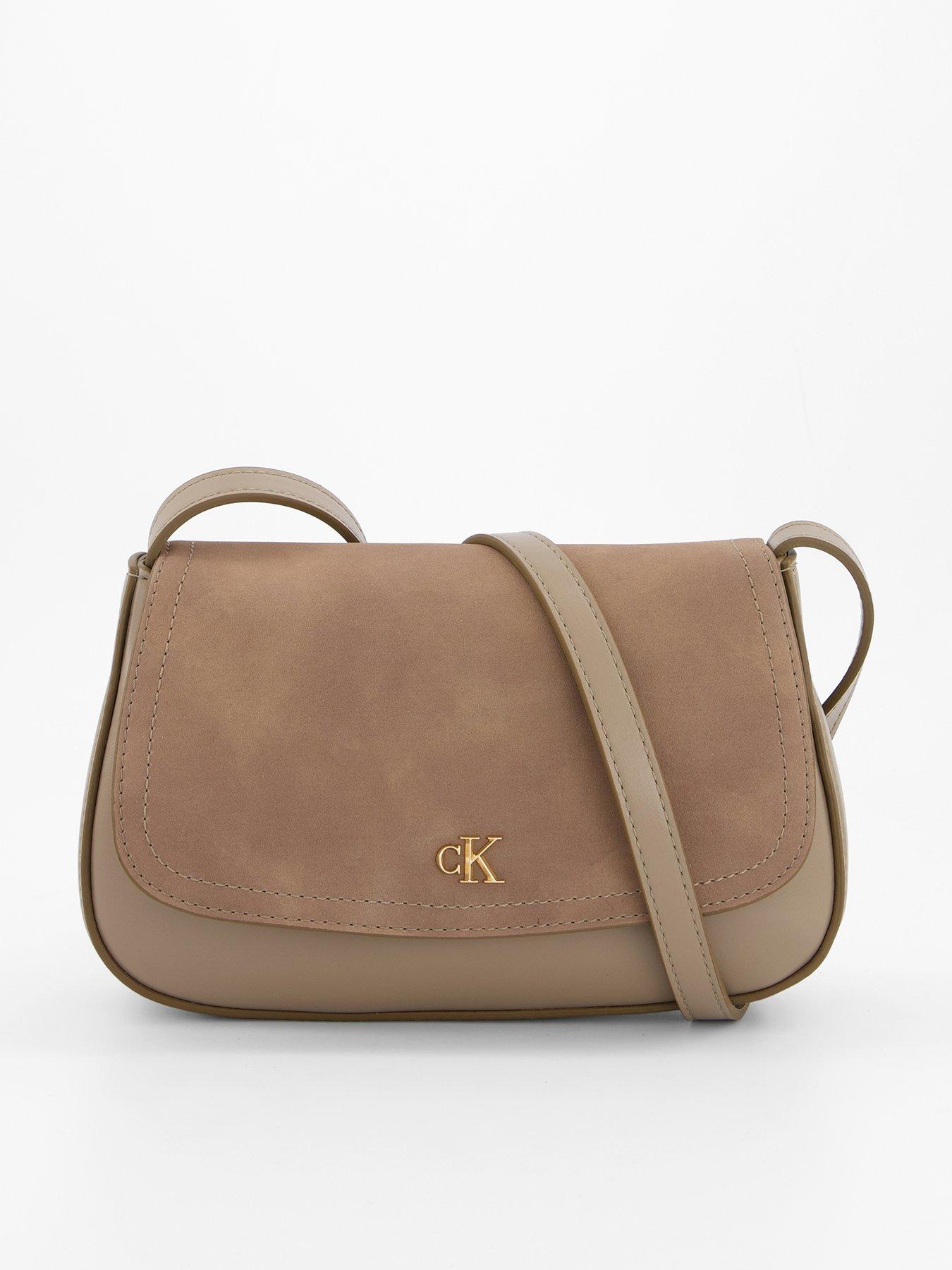 Calvin Klein Sueded Camera Bag - Desert Taupe