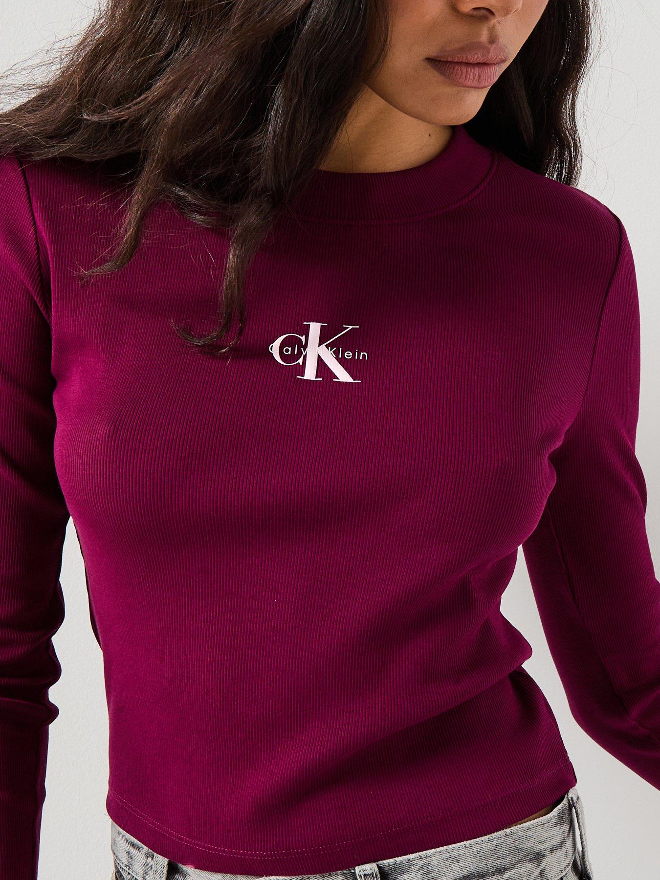 Image 4 of 5 of Calvin Klein Jeans Monogram Baby T-Shirt - Red