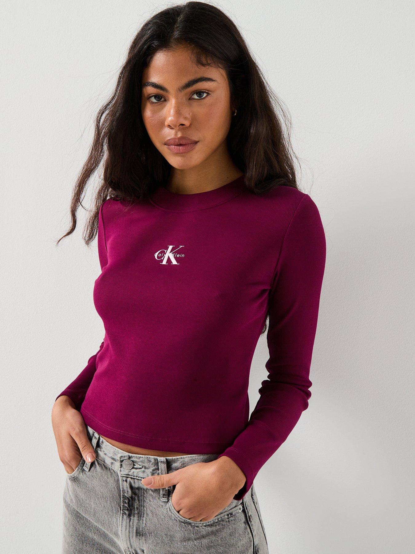 Image 5 of 5 of Calvin Klein Jeans Monogram Baby T-Shirt - Red