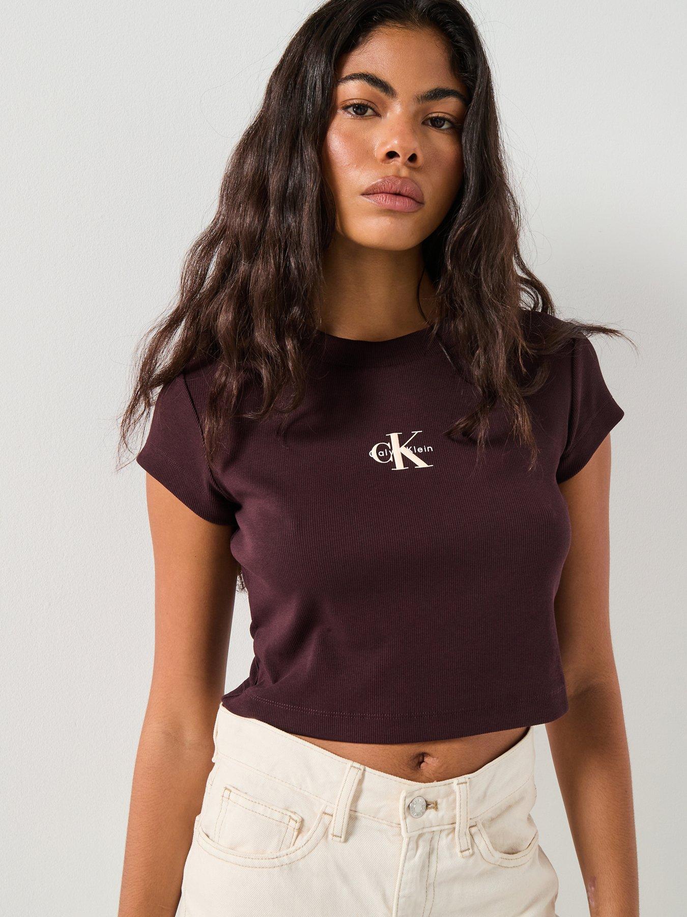 Calvin Klein Jeans Monogram Baby T-Shirt - Brown