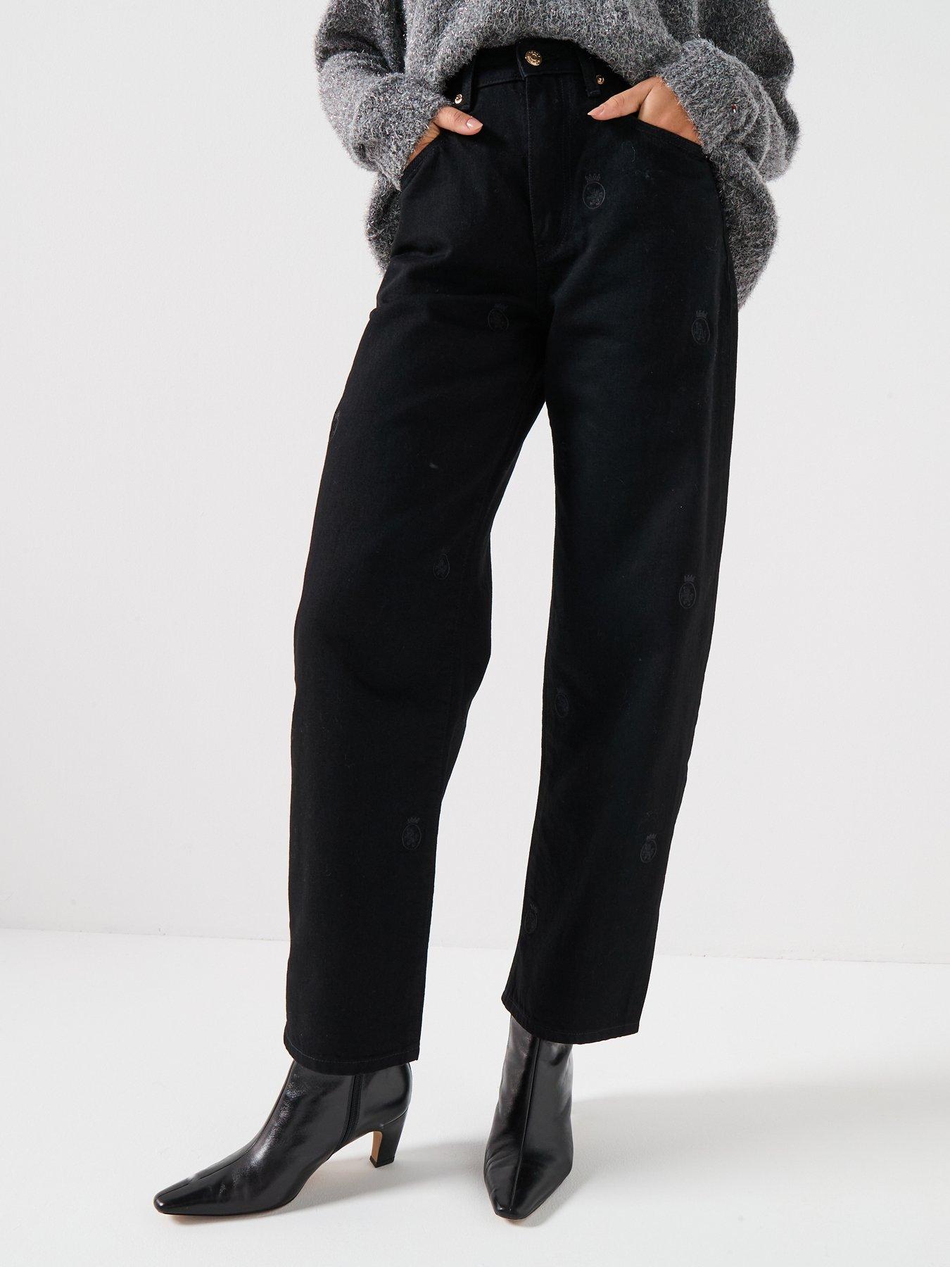 Tommy Hilfiger Crest Barrel Jeans - Black