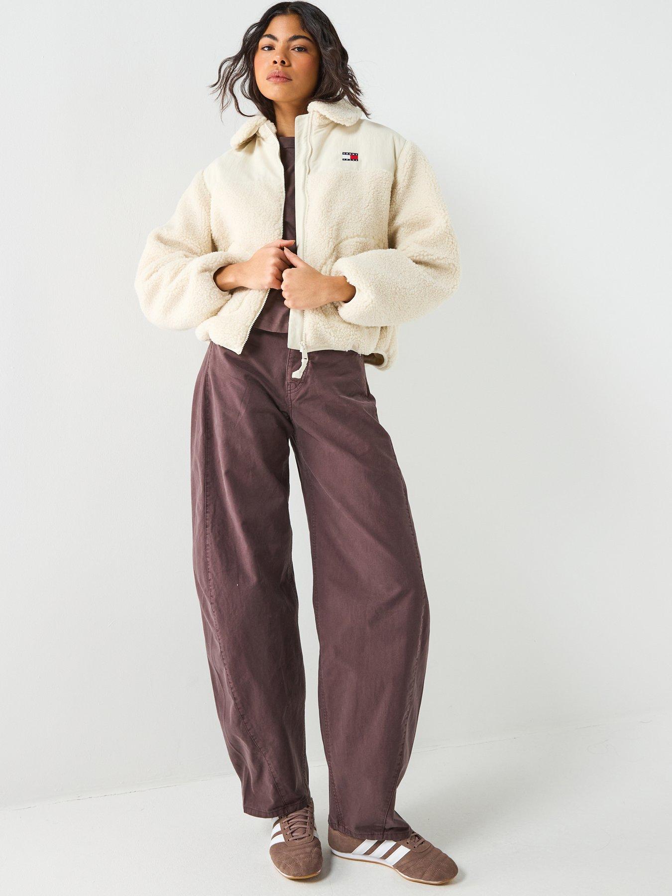Image 3 of 6 of Tommy Jeans Teddy Jacket - Ancient White