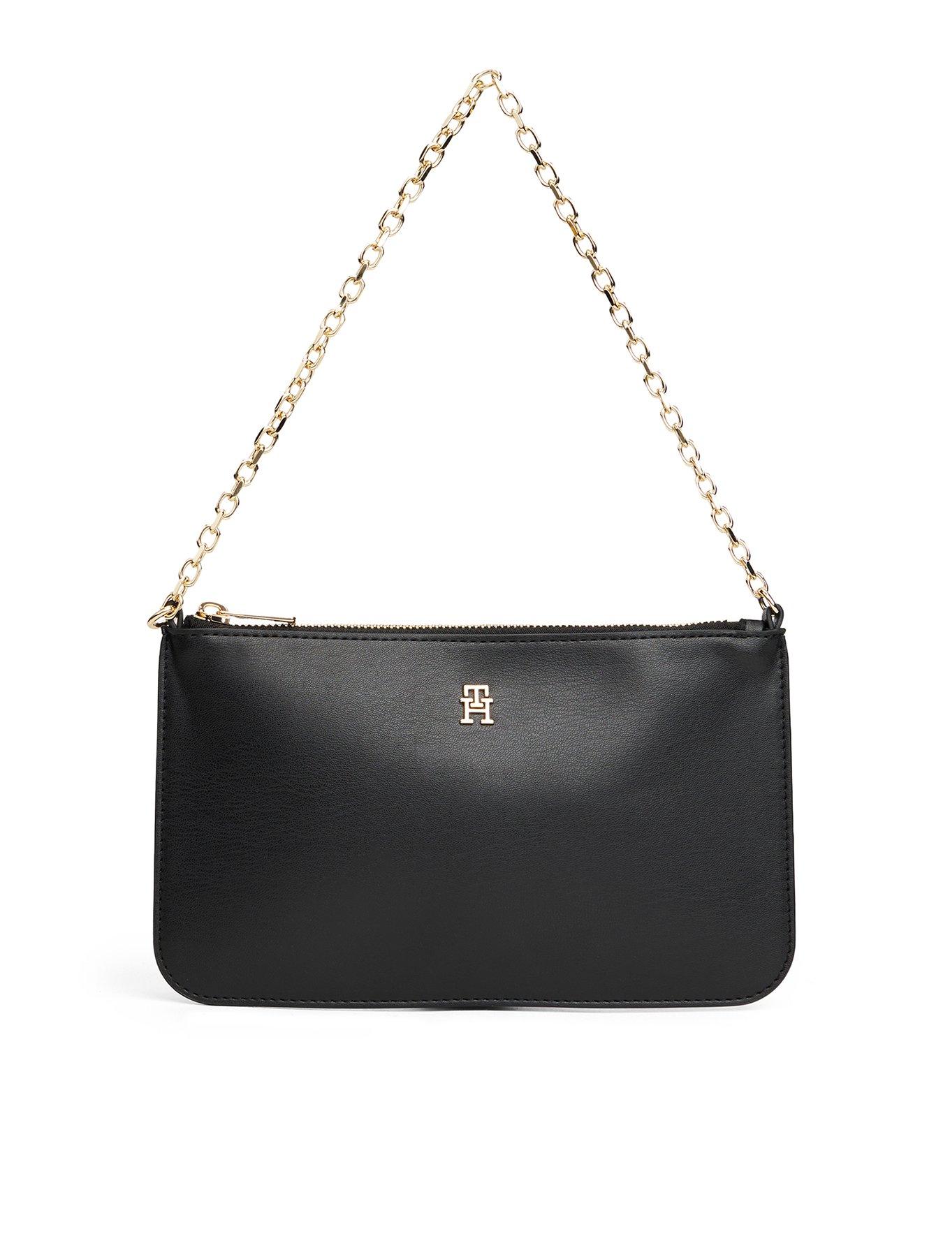 Tommy Hilfiger Icon Chain Shoulder Pouch - Black
