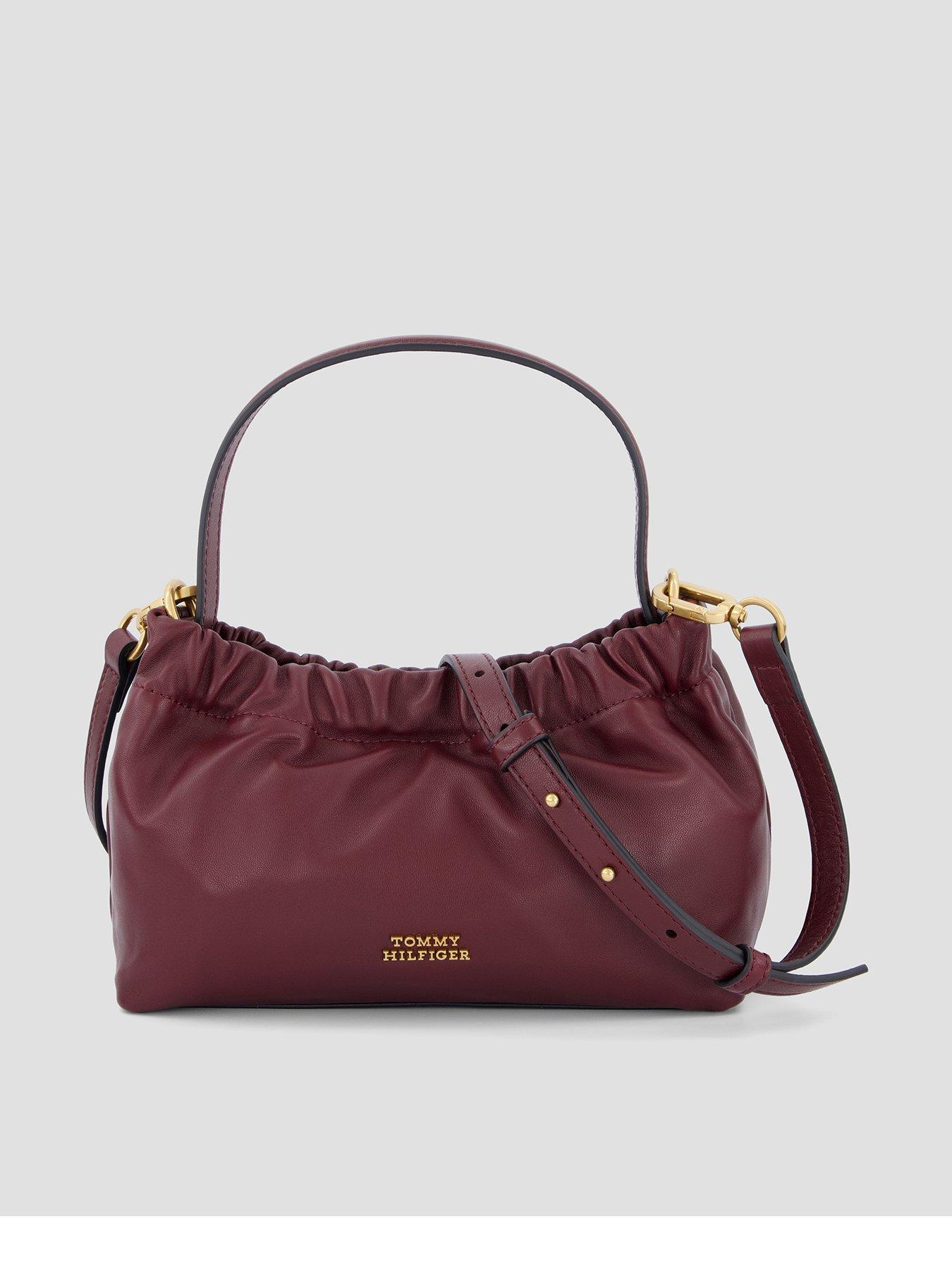 Tommy Hilfiger Soft Leather Mini Crossover Bag - Marzemino