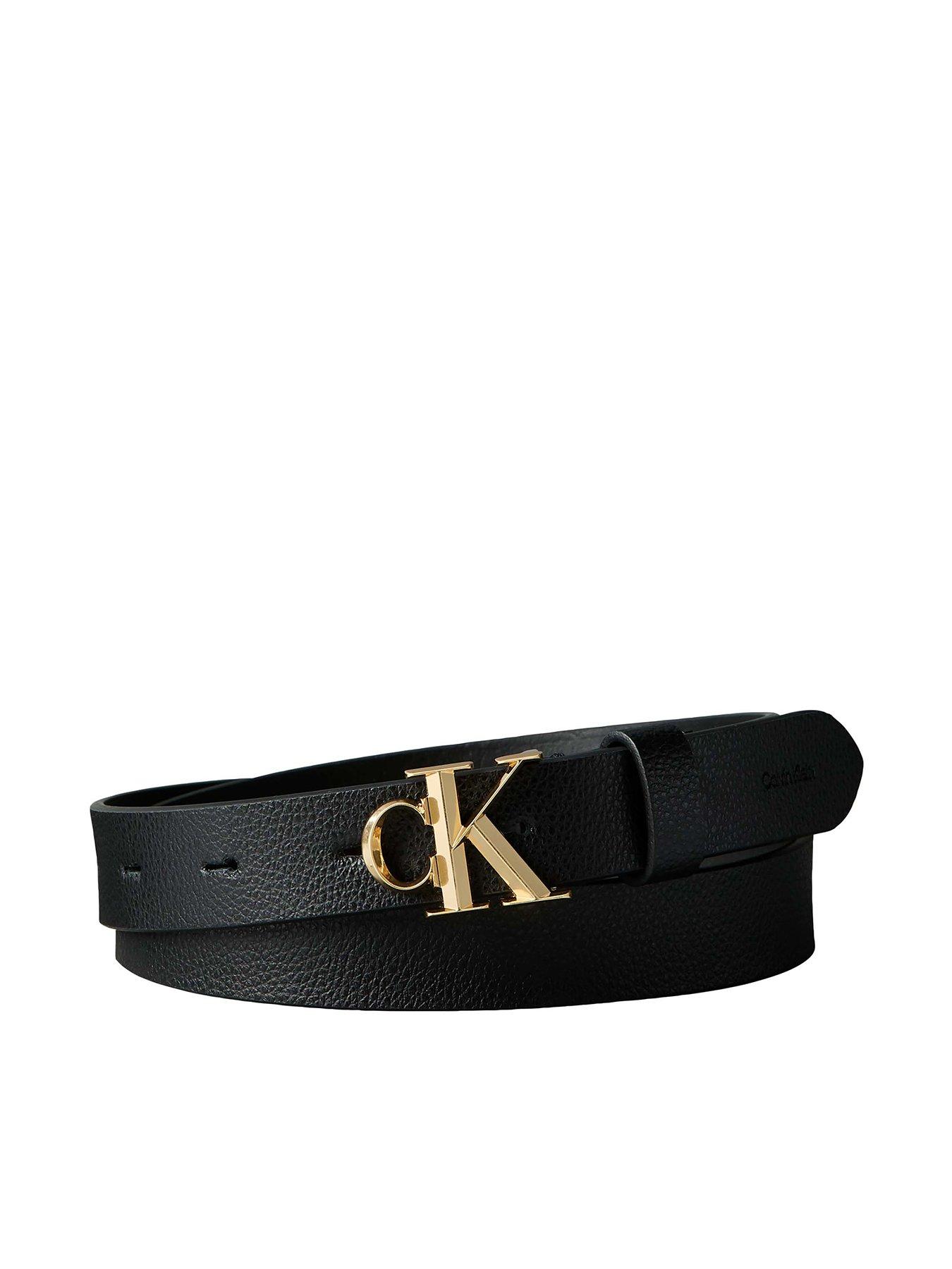 Calvin Klein CK Buckle Belt - Black