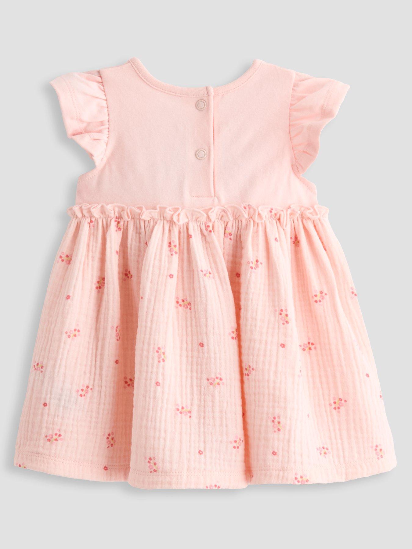 Image 2 of 4 of The Very Collection Peter Rabbit Frill Sleeve Woven Dress - Pink