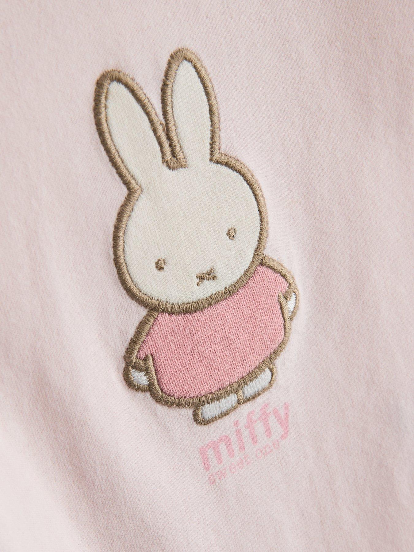 Image 4 of 5 of The Very Collection 2Pk Miffy Frill Sleeve Bodysuits - Pink