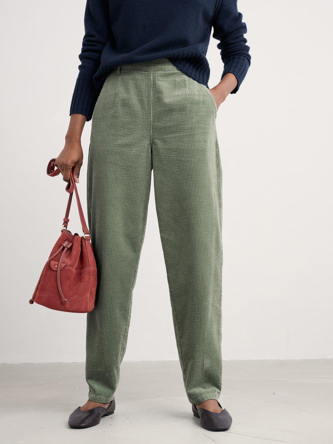 Seasalt Cornwall Trethornes Trouser - Dusky Green