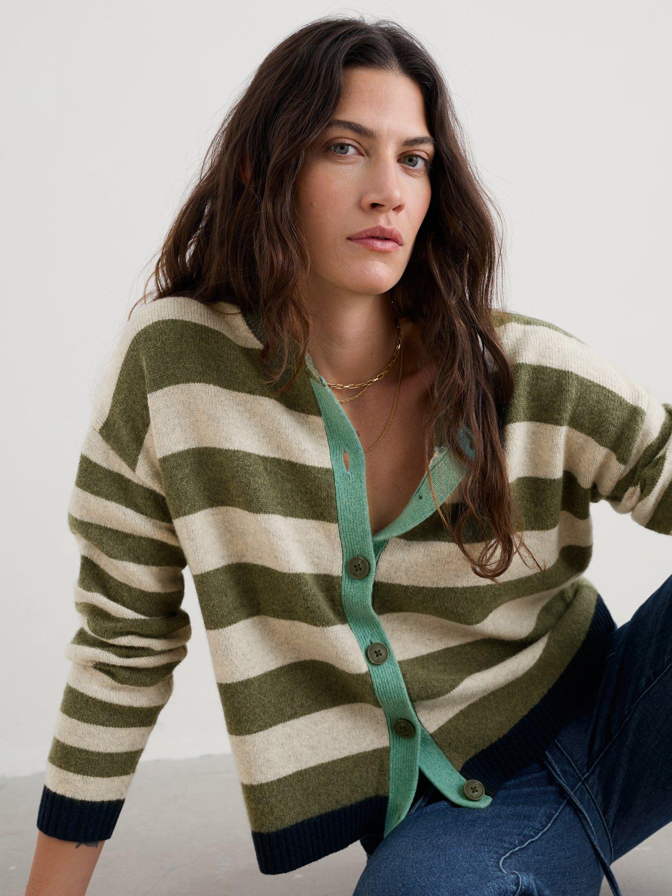 Seasalt Cornwall Striped Knit Cardigan - Multi