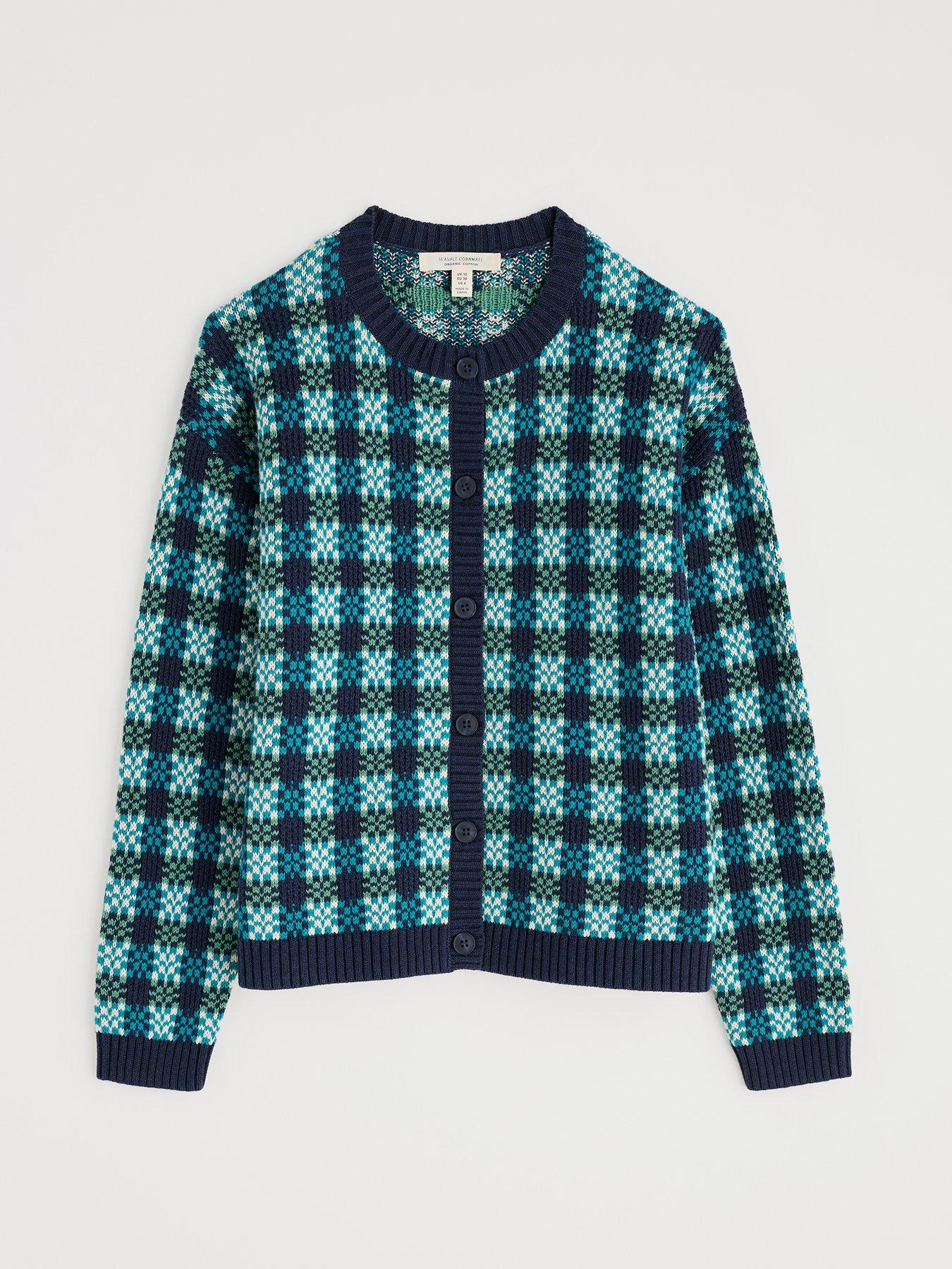 Image 5 of 5 of Seasalt Cornwall Kensa Knit Cardigan - Blue