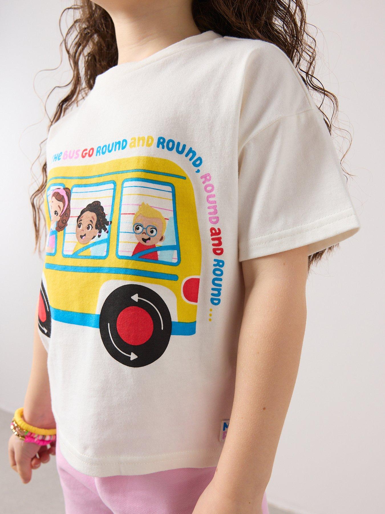Image 4 of 7 of The Very Collection Ms Rachel Boot Bus T-Shirt - White