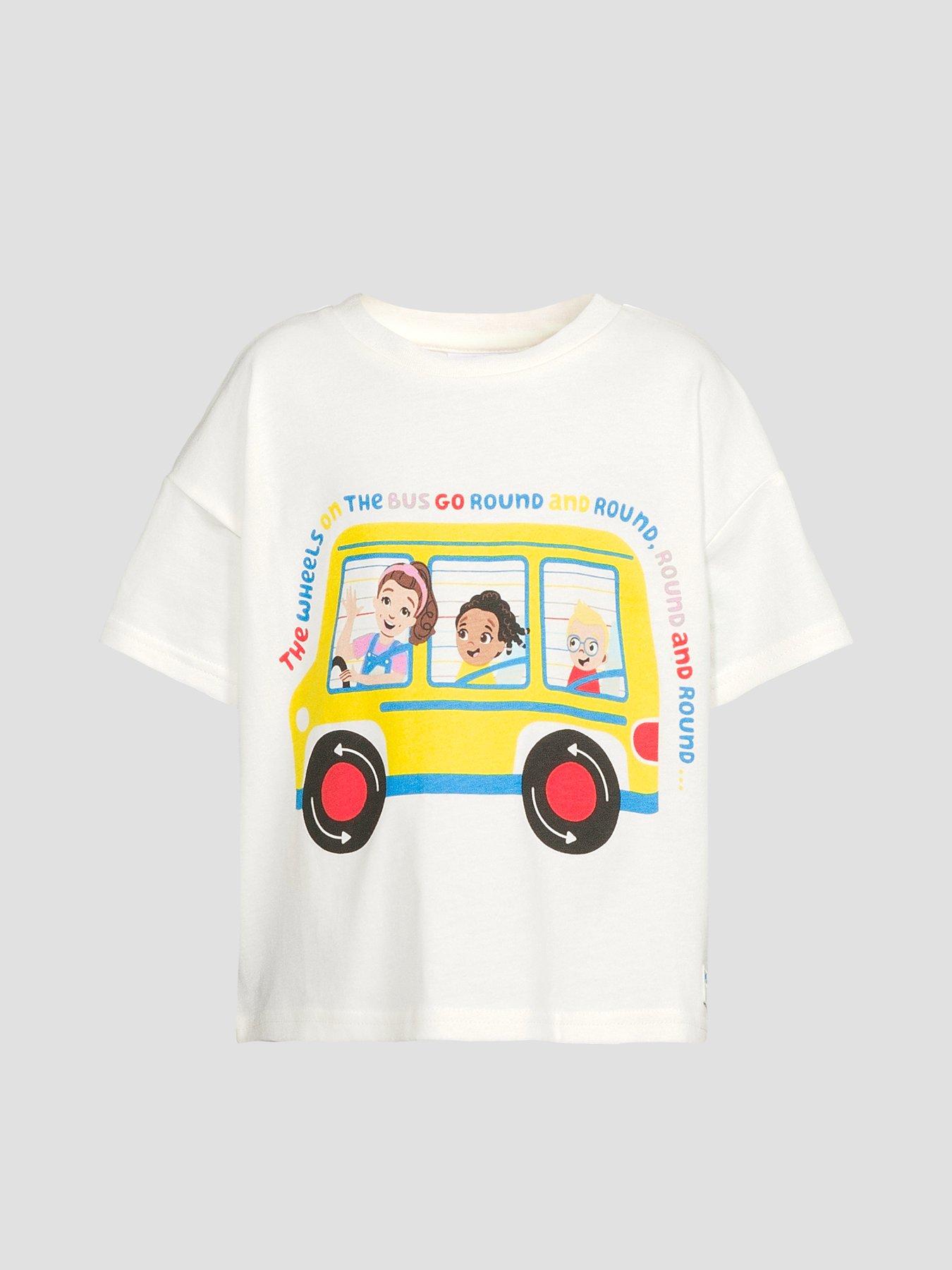 Image 7 of 7 of The Very Collection Ms Rachel Boot Bus T-Shirt - White