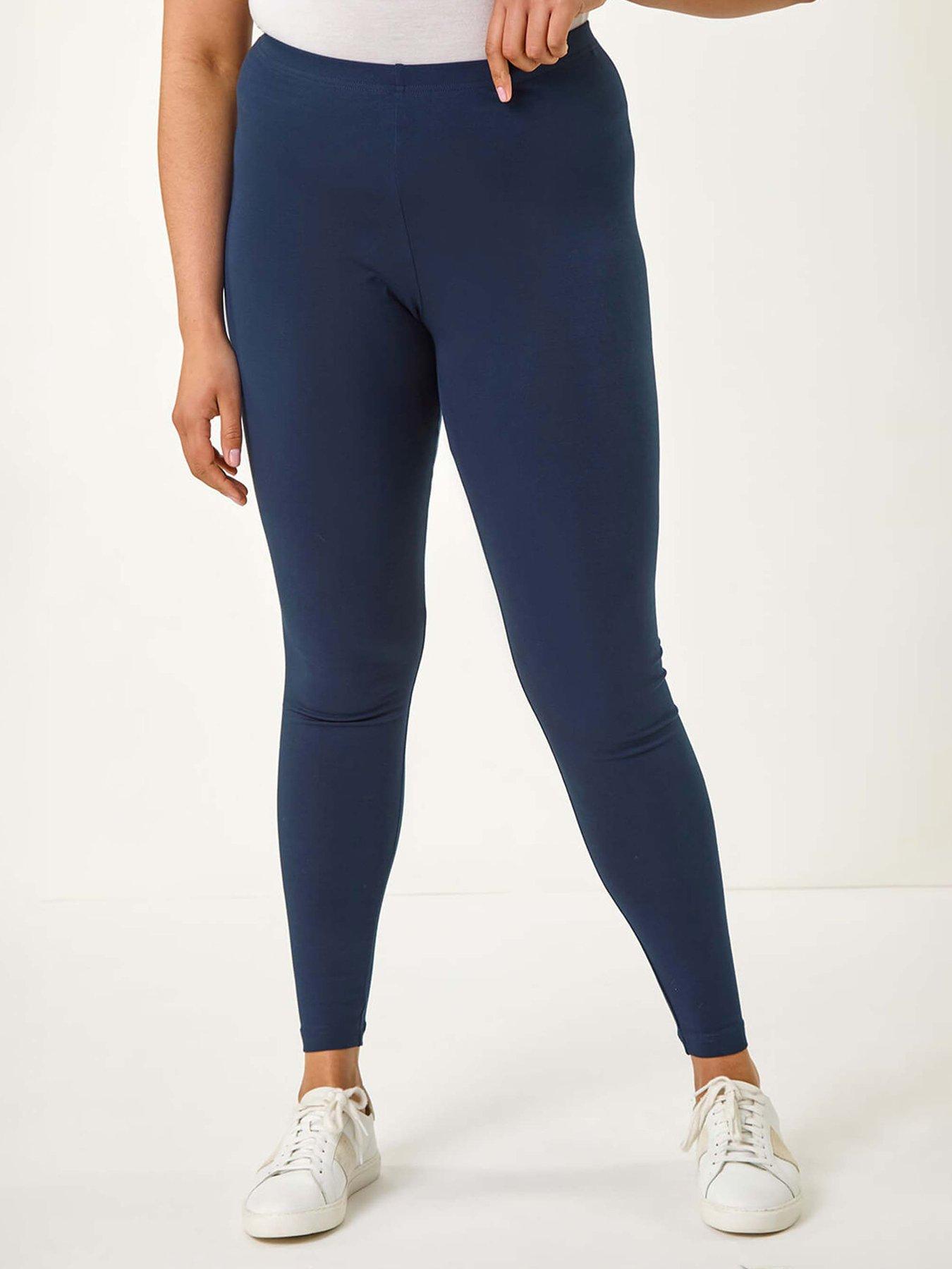 Roman Curve Full Length Leggings - Navy