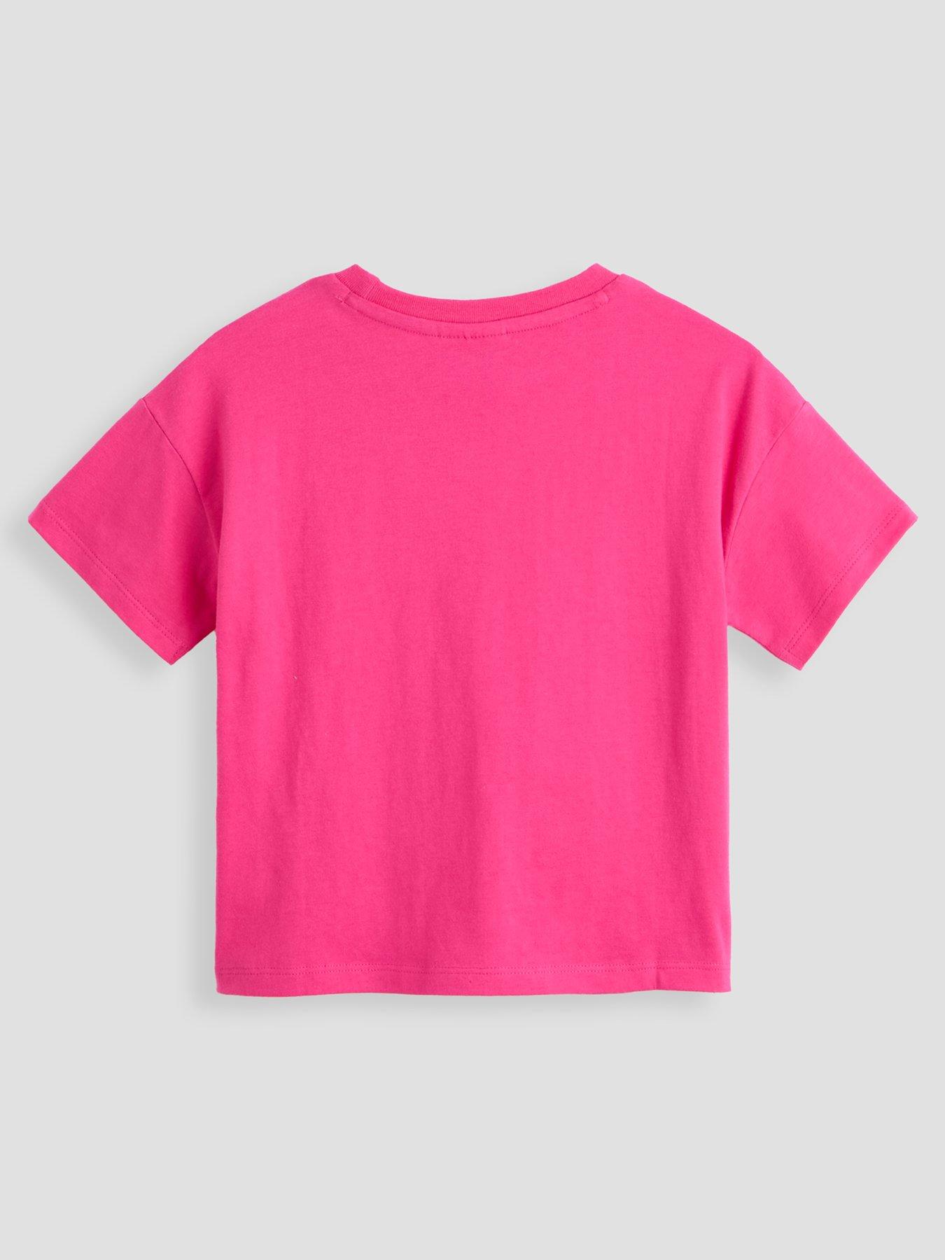 Image 2 of 4 of The Very Collection Little Miss Glitter Print T-Shirt - Pink