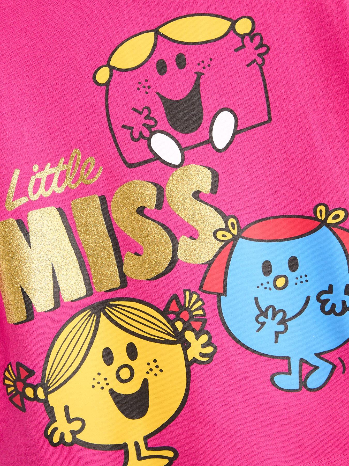 Image 3 of 4 of The Very Collection Little Miss Glitter Print T-Shirt - Pink