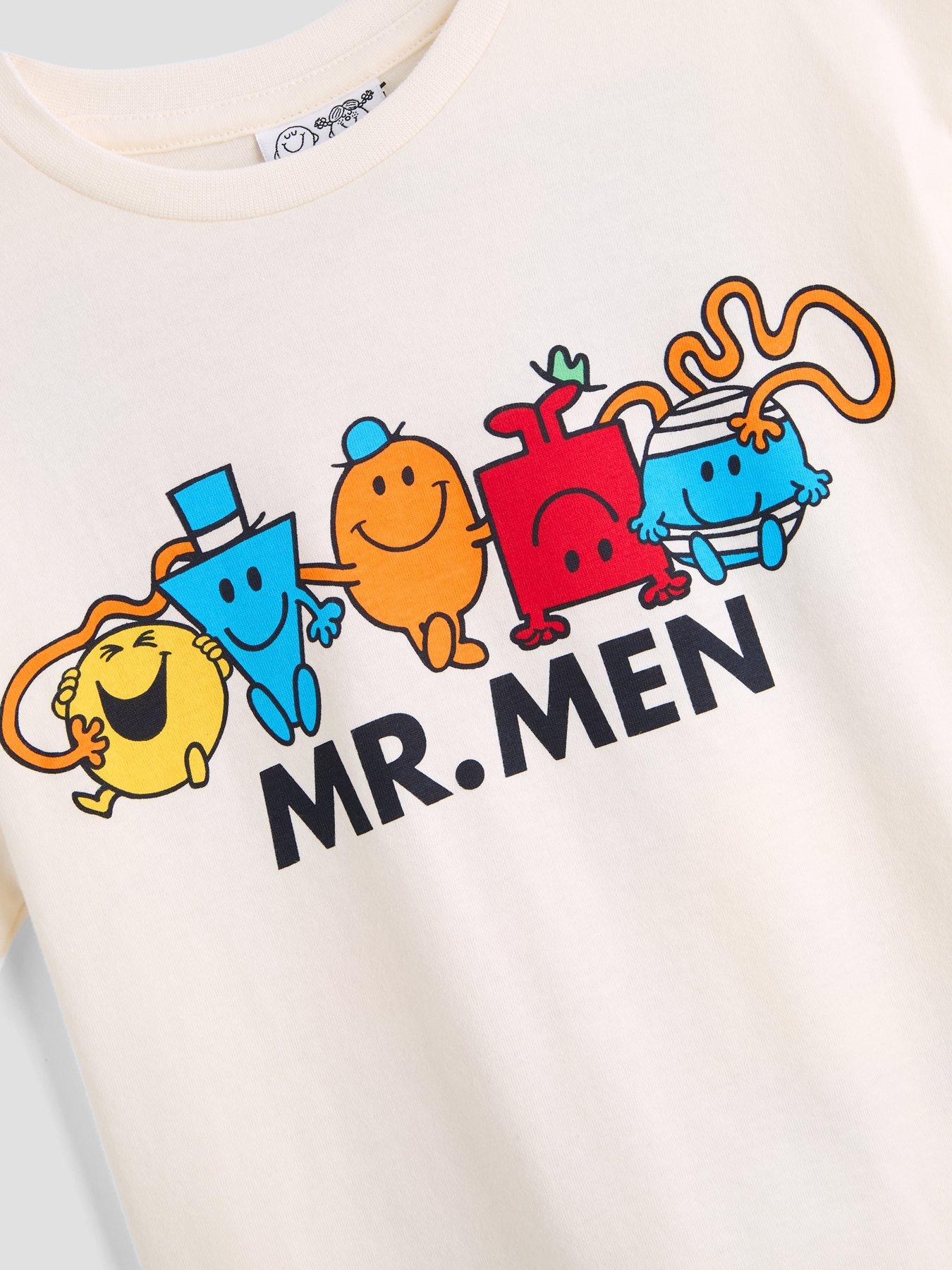 Image 3 of 5 of The Very Collection Mr Men Back Print Shortie Pyjamas - Navy