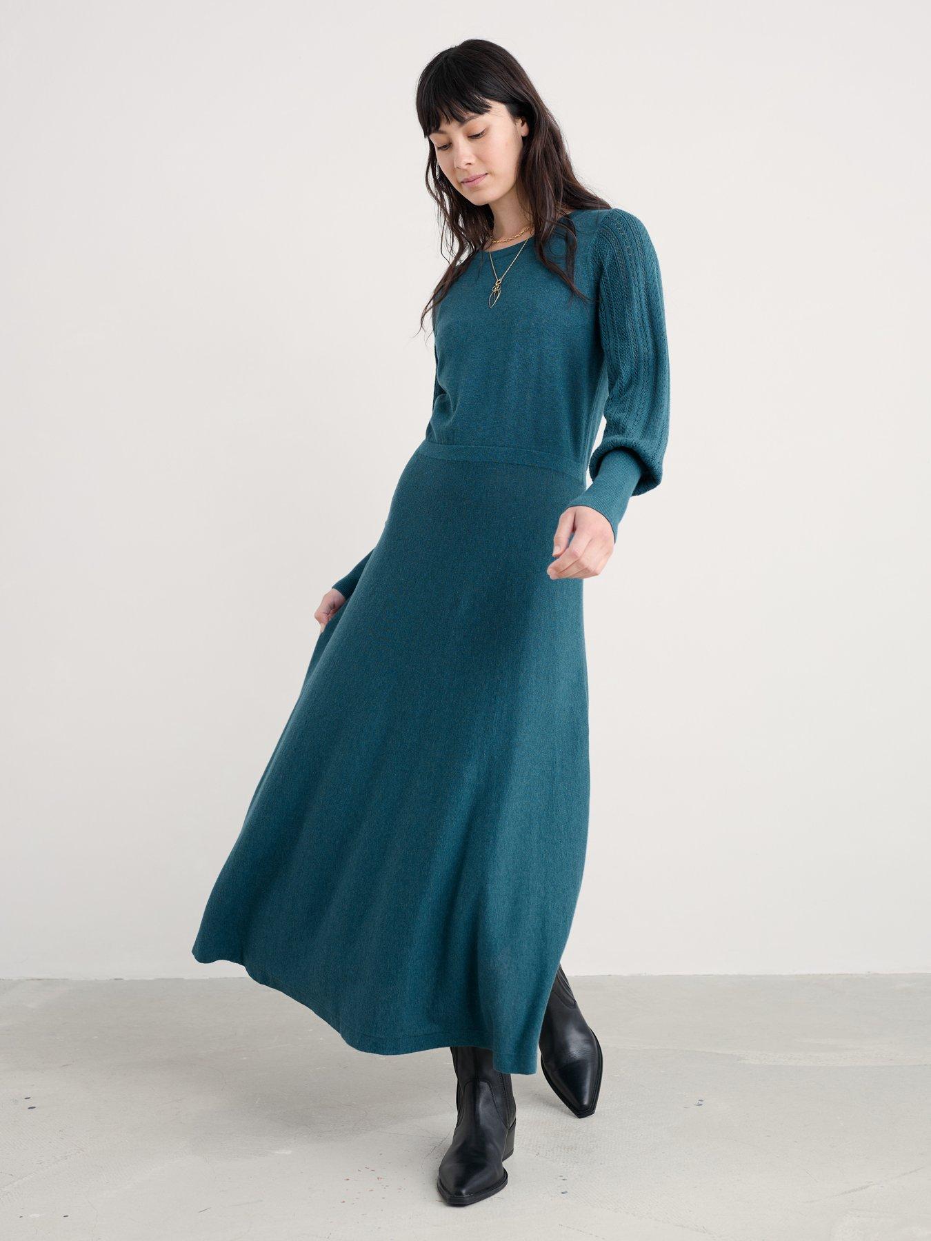 Seasalt Cornwall Herring Gull Dress - Dark Eden