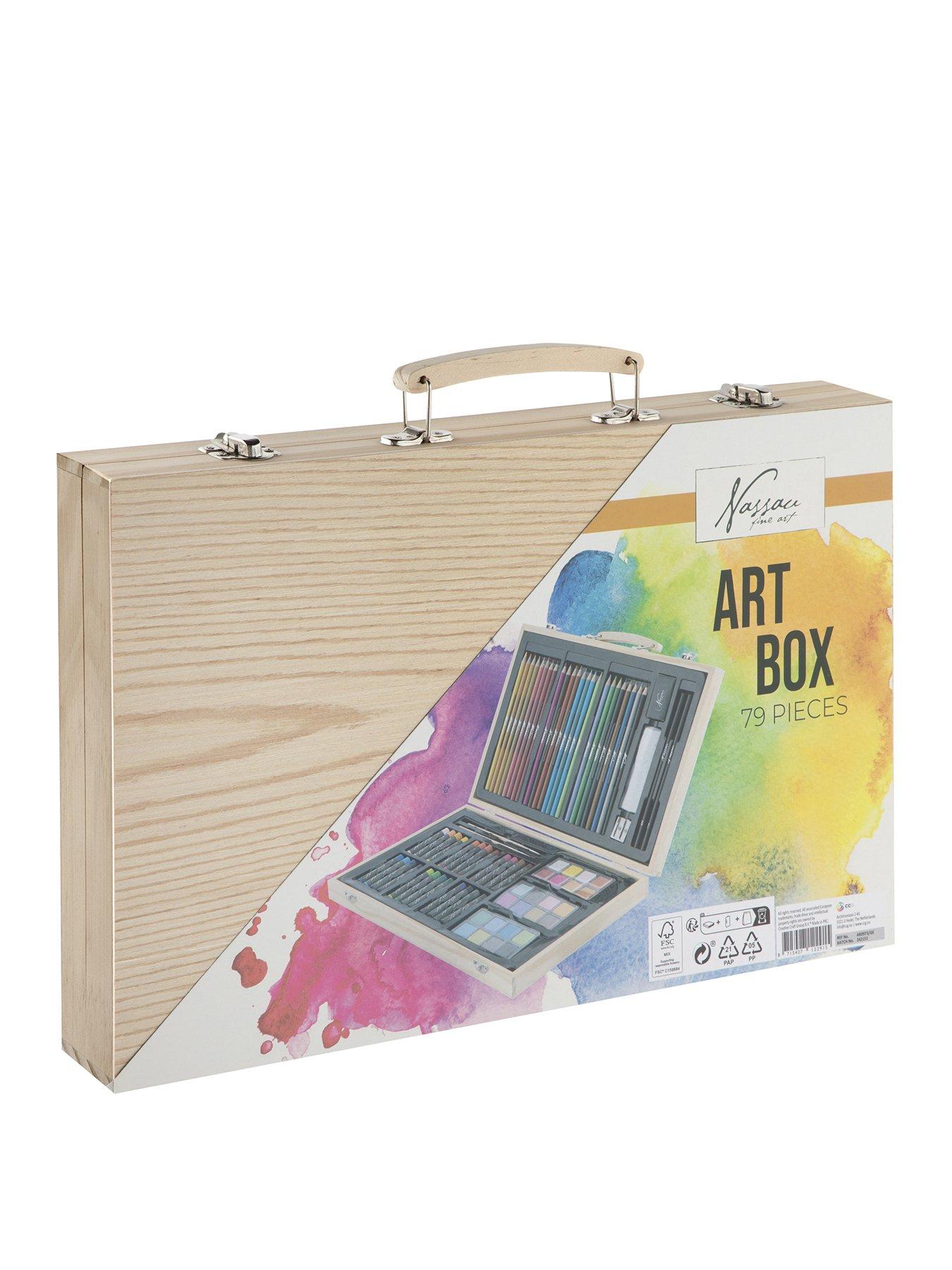 undefined Art set 79 pcs in wooden box - 36x23cm