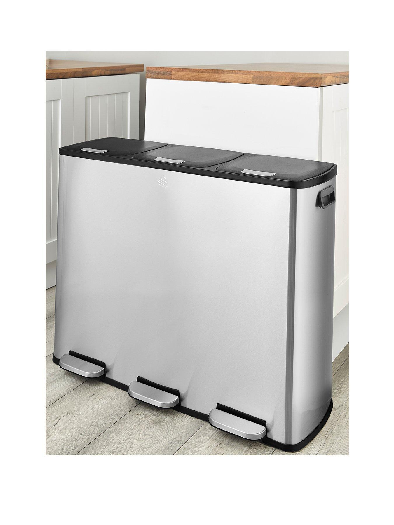 Swan 90l (3x30l) Pedal Recycling Bin