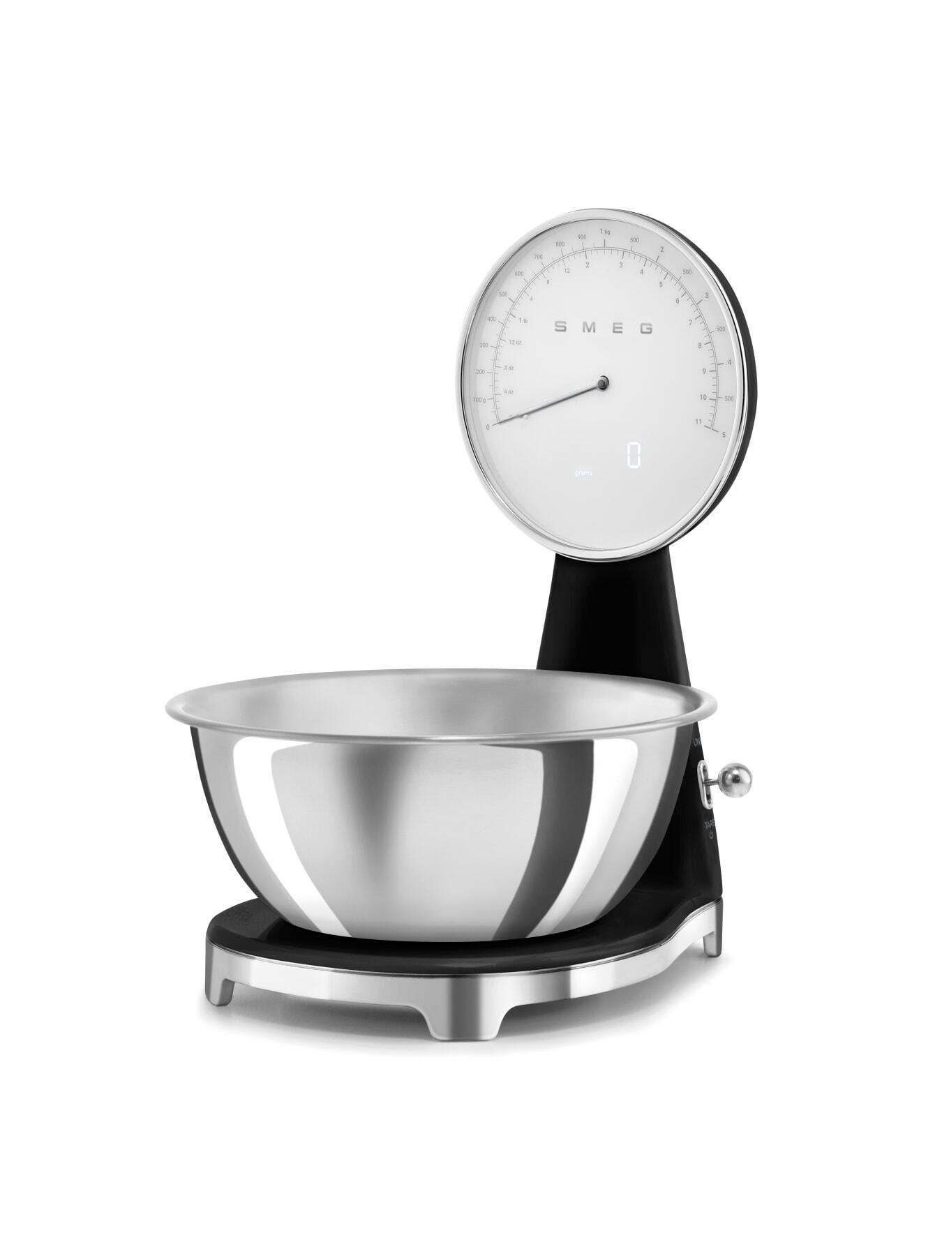 Image 5 of 6 of Smeg 50's Style Analogue &amp; Digital Scales with Removeable Bowl, Black