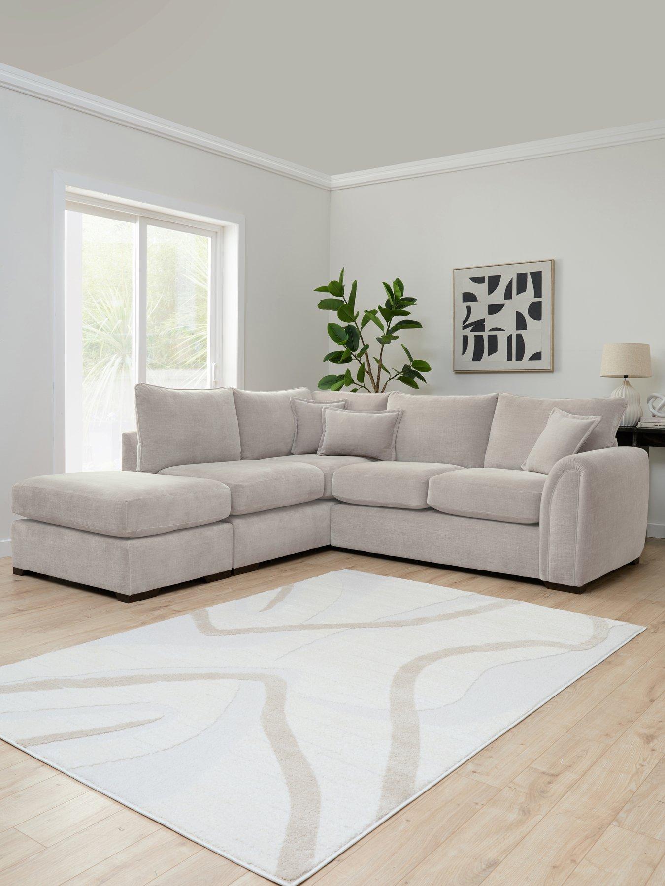 Very Home Carmen Left Hand Chaise With Footstool