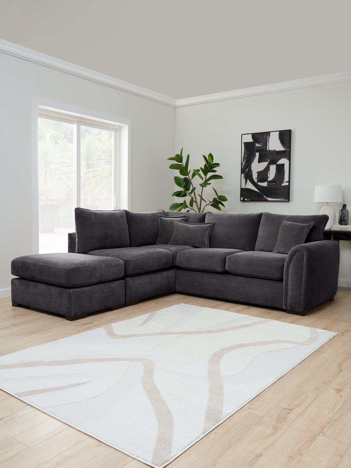 The Very Collection Carmen Left Hand Chaise With Footstool - FSC® Certified - Made to Order in the UK