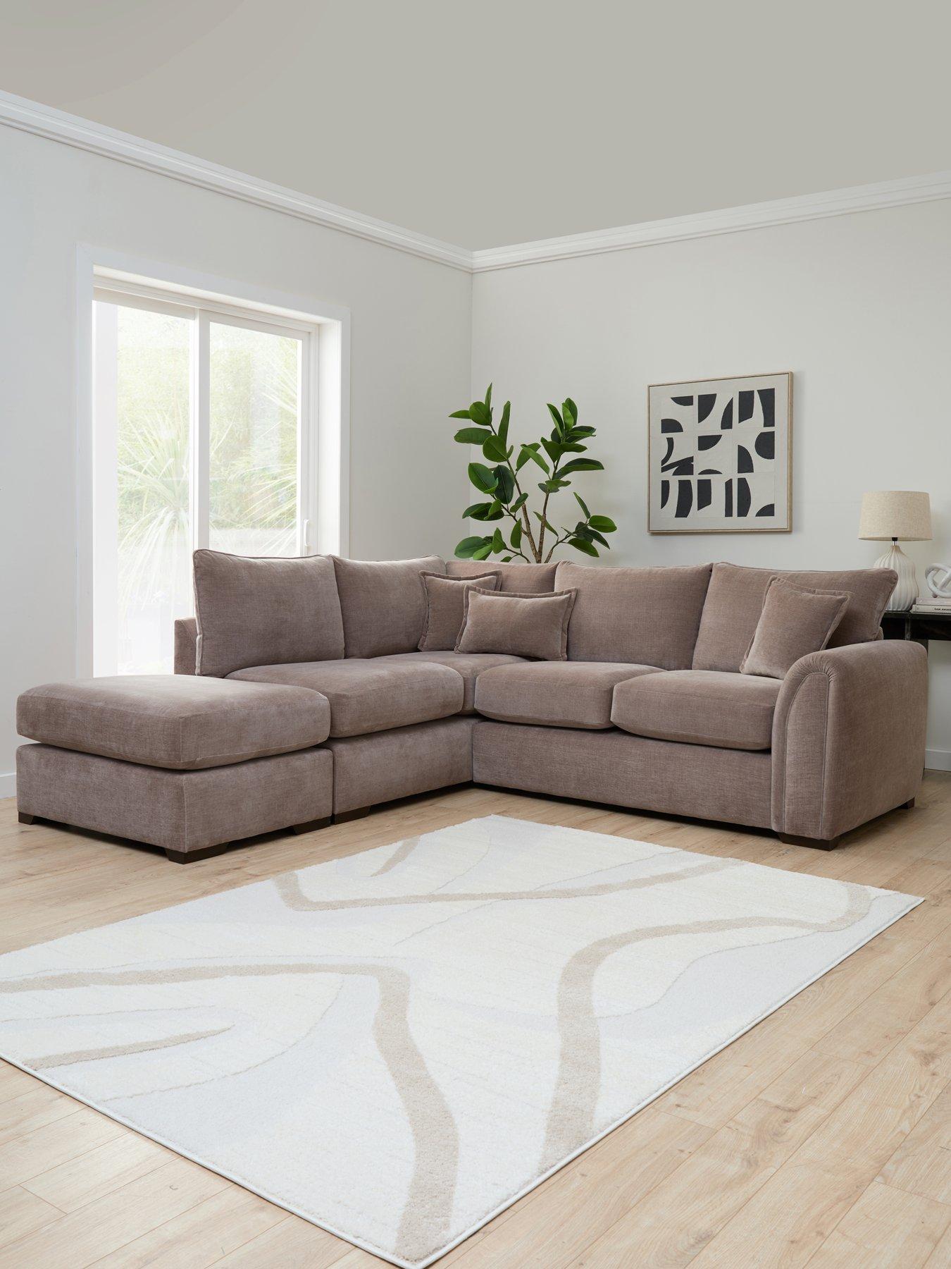 The Very Collection Carmen Left Hand Chaise With Footstool - FSC® Certified - Made to Order in the UK