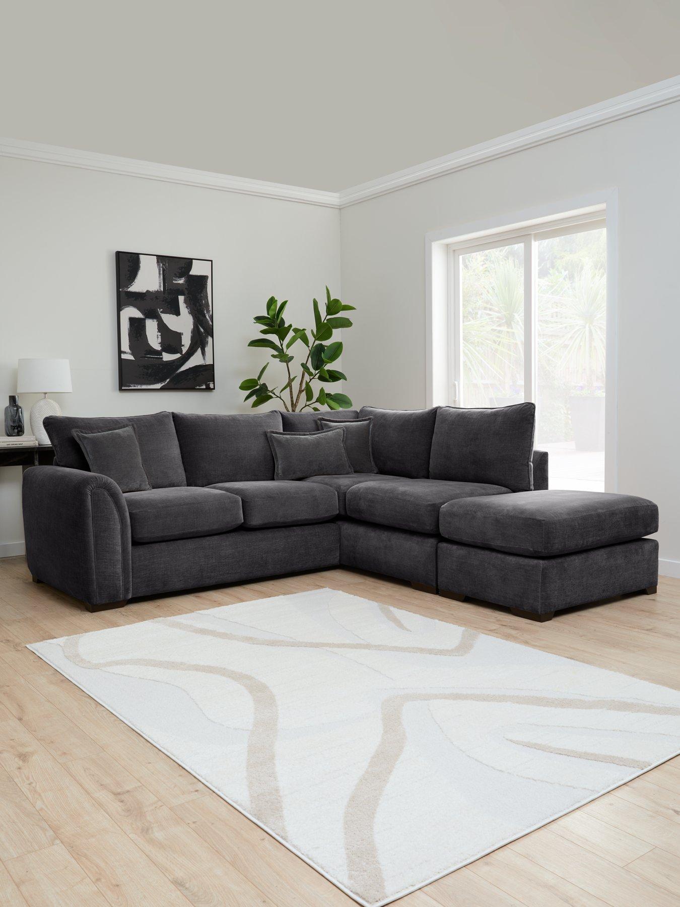 The Very Collection: Carmen Right Hand Chaise With Footstool - FSC&reg; Certified