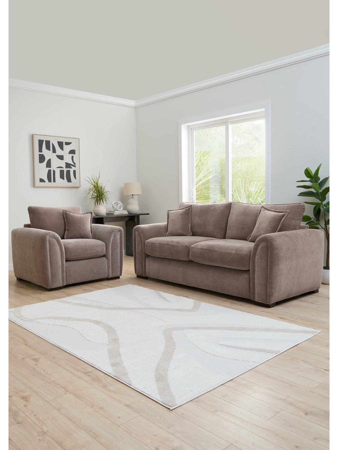 The Very Collection Carmen 3 Seater Sofa + Armchair (Buy  &  SAVE!) - FSC® Certified - Made to Order in the UK