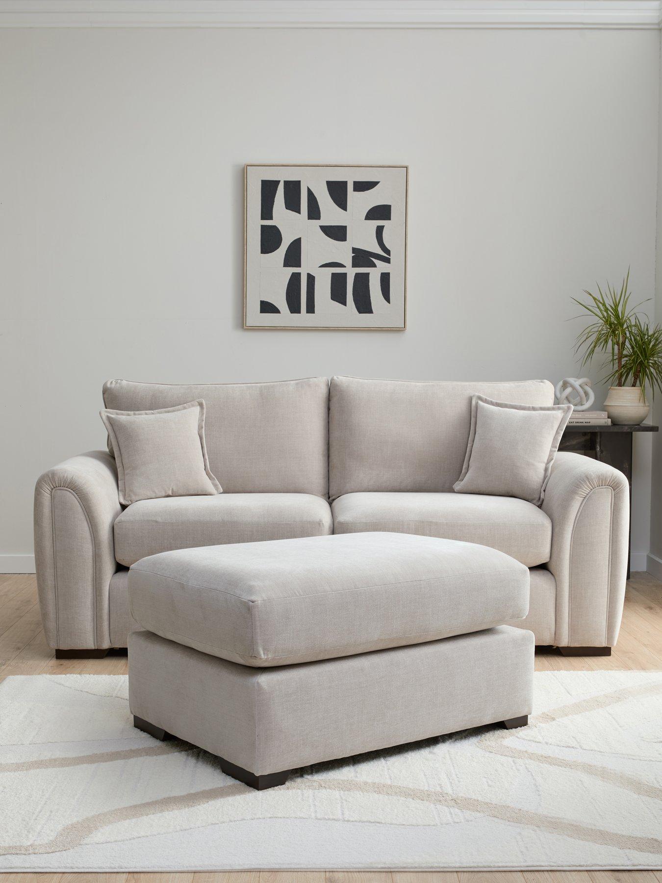 Very Home Carmen 3 Seater + Footstool