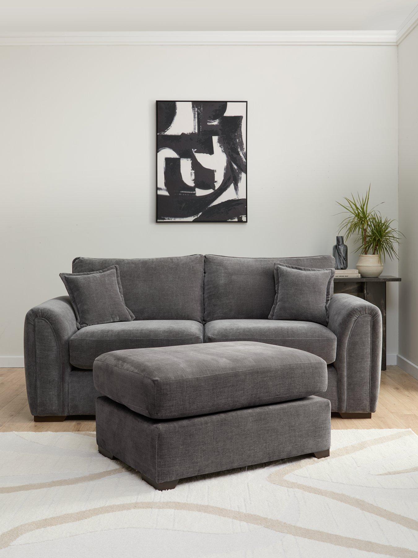 Very Home Carmen 3 Seater + Footstool