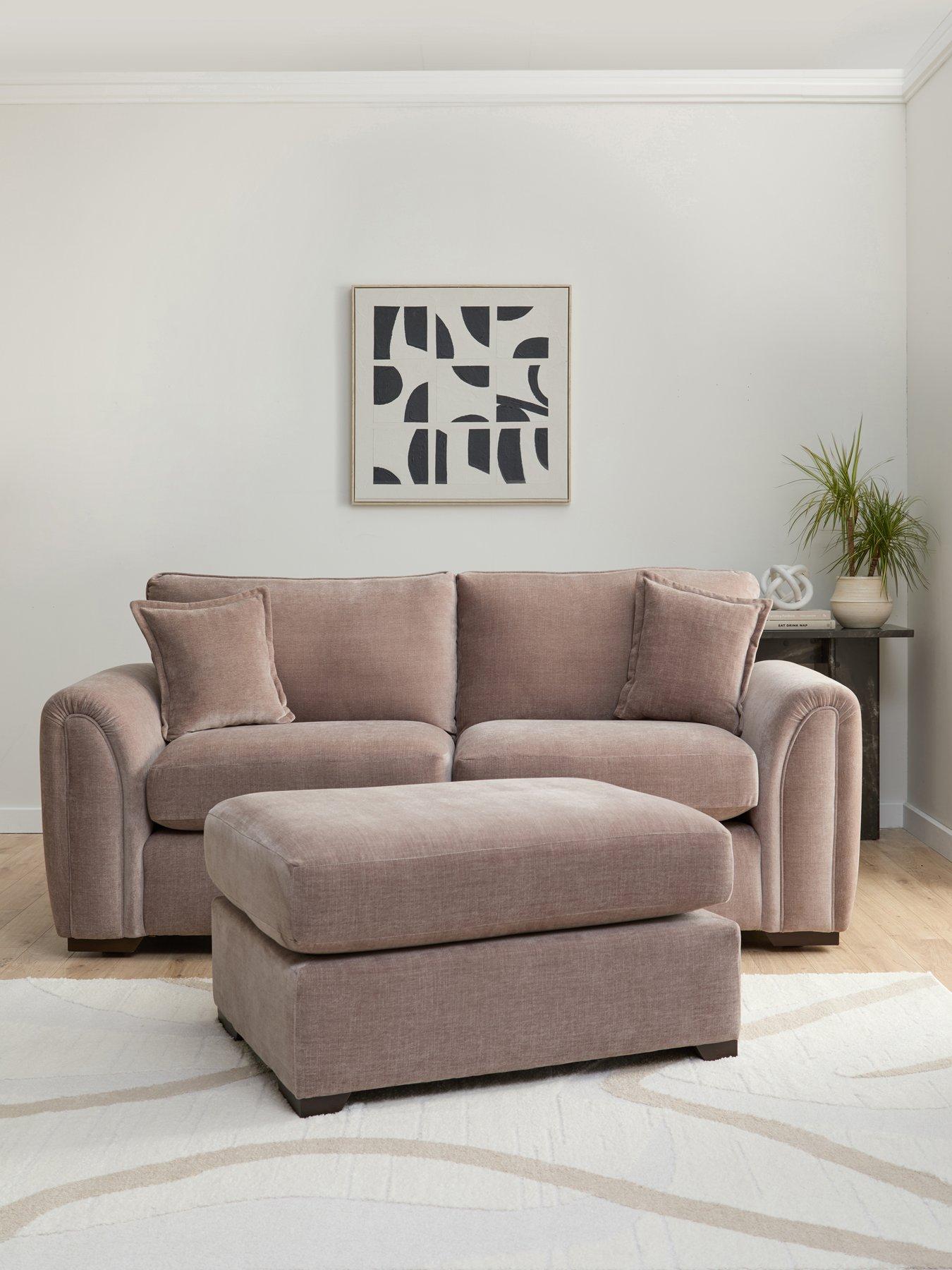 Very Home Carmen 3 Seater + Footstool