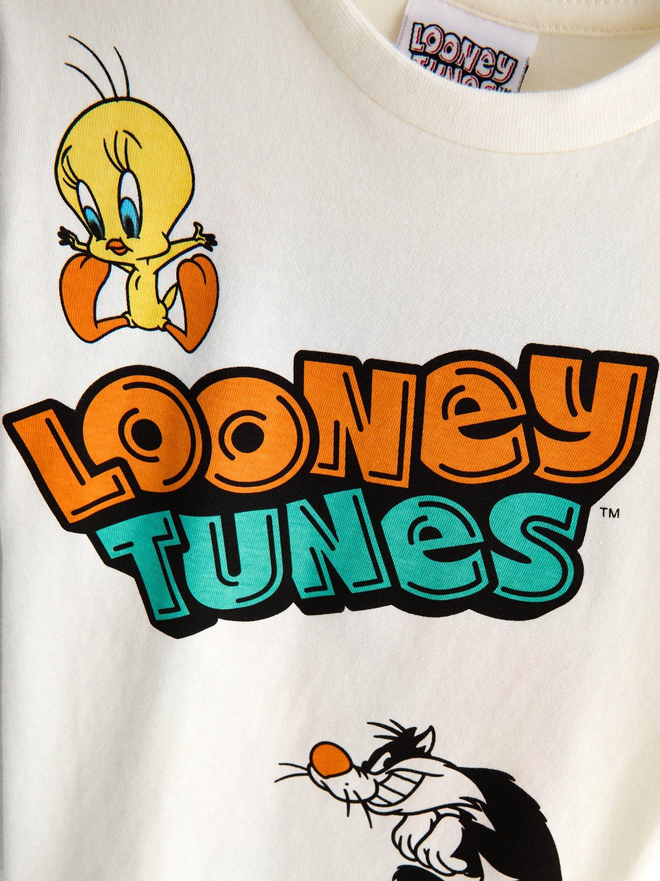Image 3 of 4 of The Very Collection Looney Tunes Back Print Shortie Pyjama Set - Multi