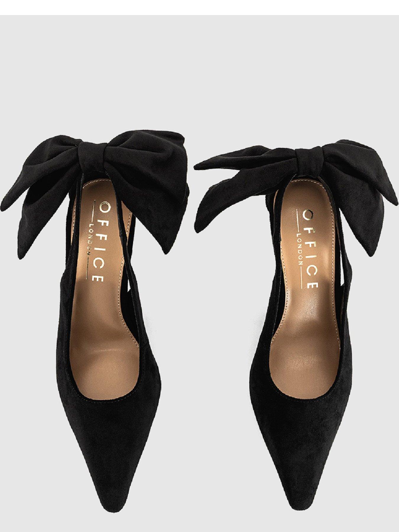 Image 3 of 5 of OFFICE Heist Bow Back Court Heel - Black