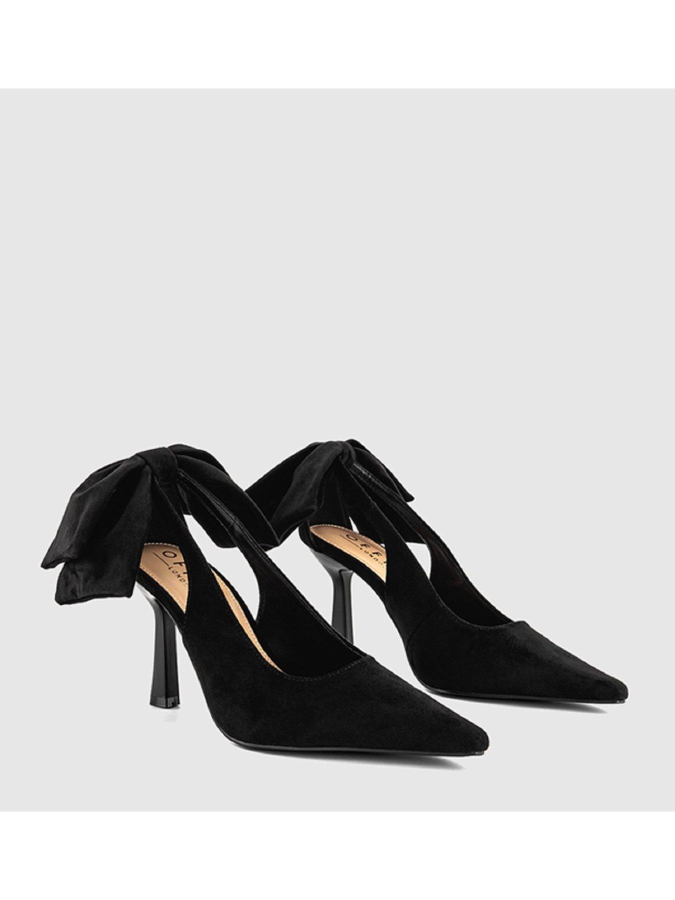 Image 4 of 5 of OFFICE Heist Bow Back Court Heel - Black