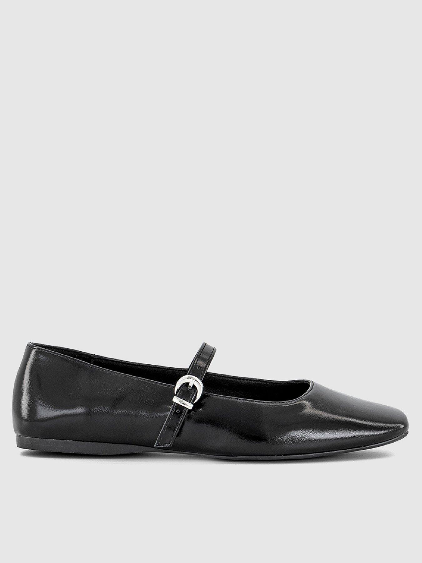 OFFICE Flourish Mary Jane Ballerina - Black