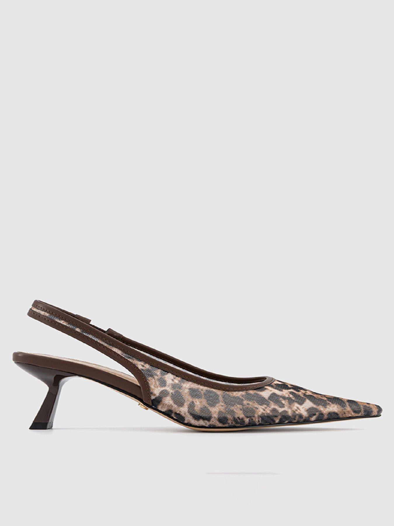 undefined Million Mesh Slingback - Leopard