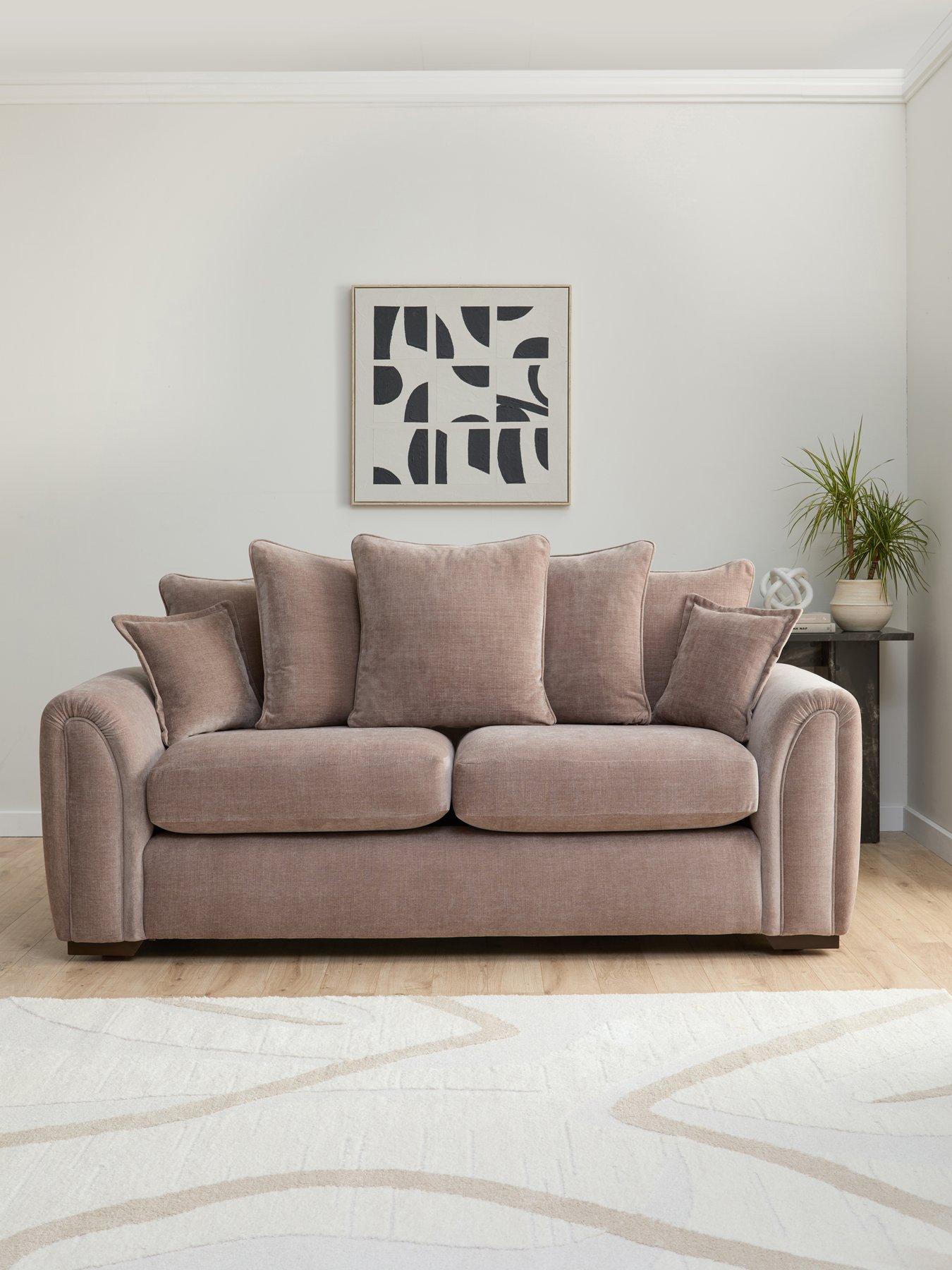 Image 1 of 7 of The Very Collection Carmen 3 Seater Scatter Back Sofa - FSC&reg; Certified