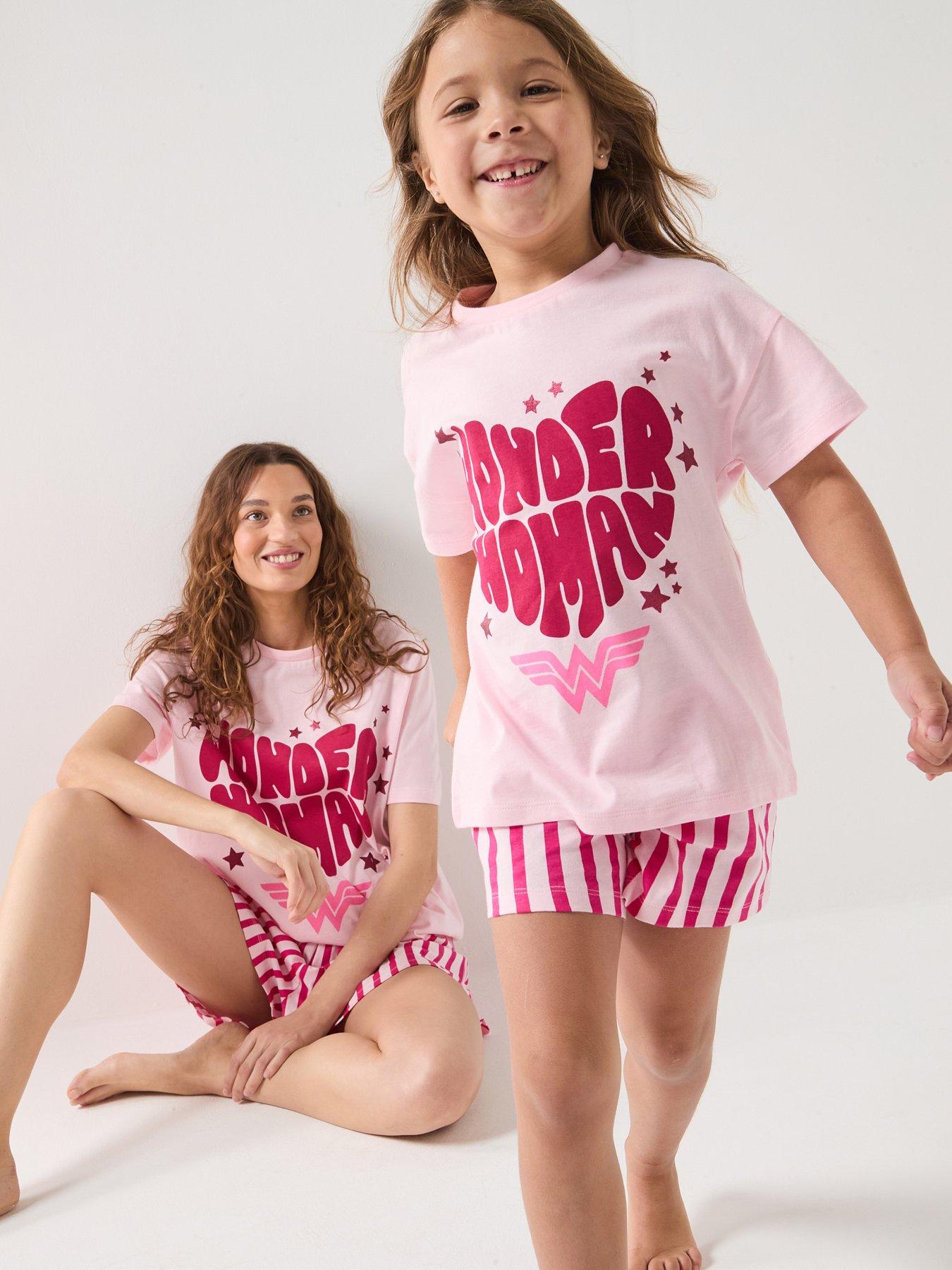 The Very Collection Wonder Woman Mini Me Pyjama - Pink