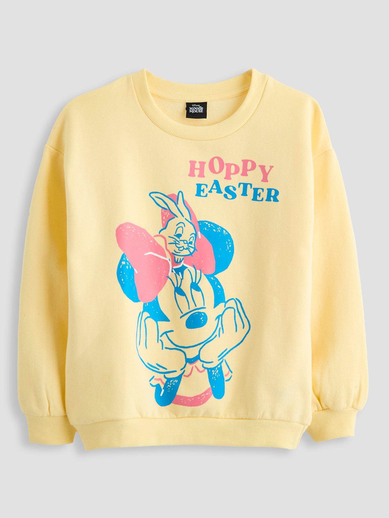 The Very Collection Minnie Hoppy Easter Sweatshirt - Yellow