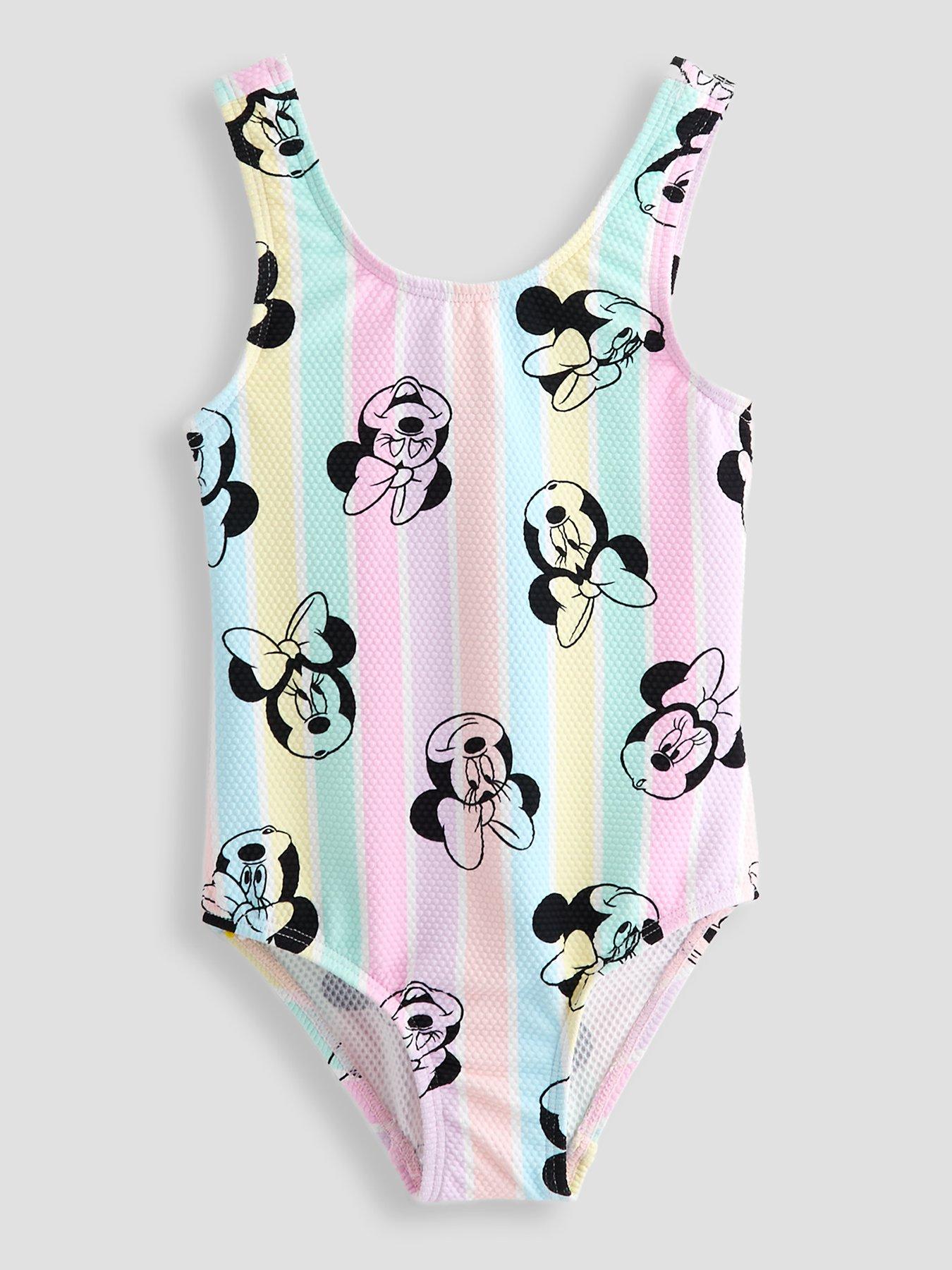 The Very Collection Minnie Mouse Stripe Swimsuit - Multi